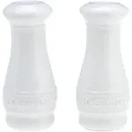 Le Creuset Stoneware Salt & Pepper Shakers Set of 2, 4 oz. each, White