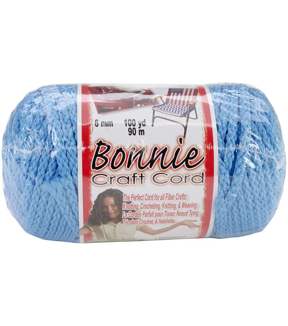 Pepperell Bonnie Macrame Craft Cord 6 mm X 100 yd - Ocean Blue Bulky Colorfast