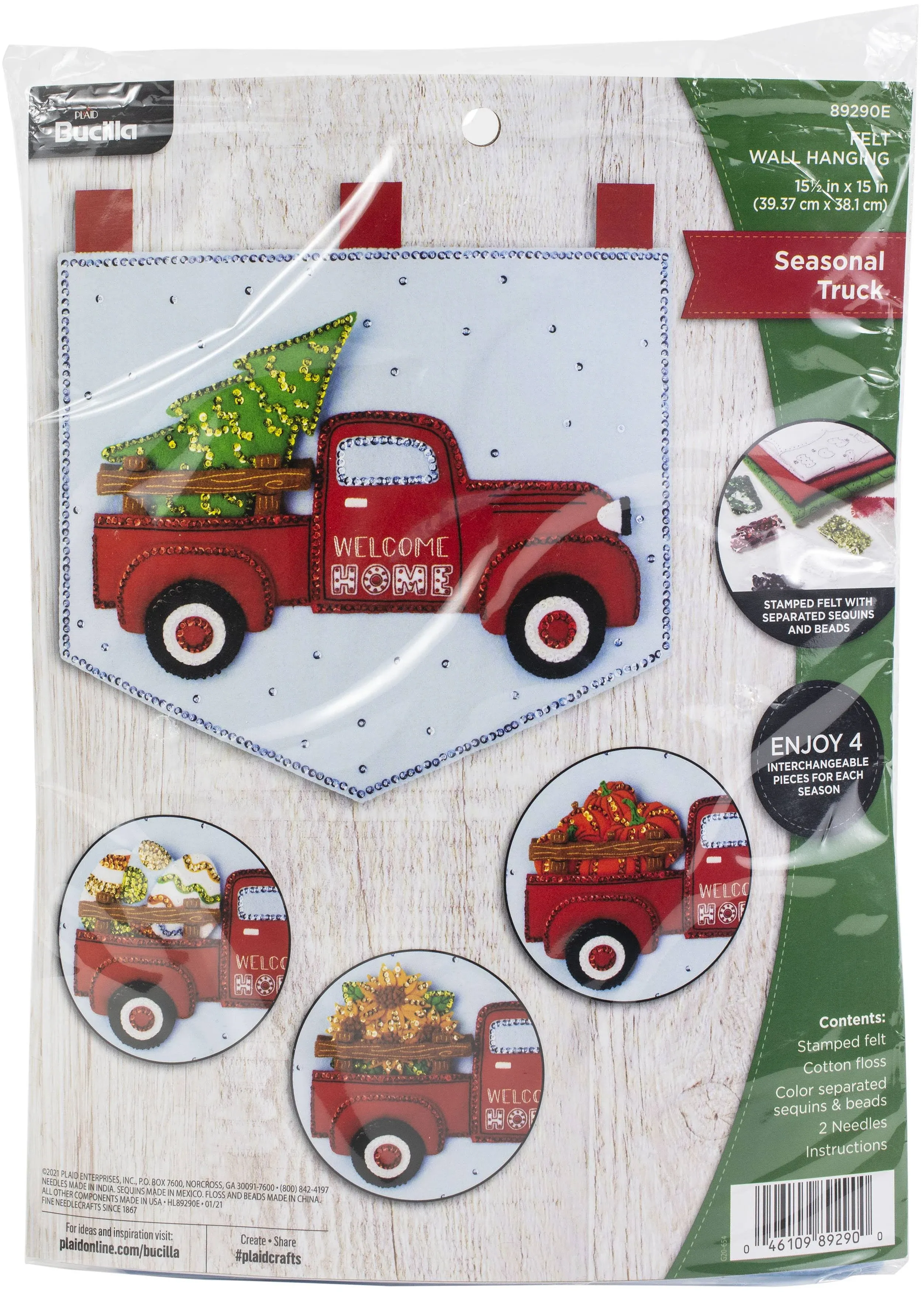 Bucilla Felt Applique Banner Kit - Seasonal Truck Sign