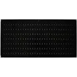 Wall Control Pegboard 16in x 32in Horizontal Black Metal Pegboard Tool Board ...