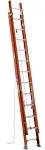 Werner 24 ft. H Fiberglass Extension Ladder Type IA 300 lb. capacity