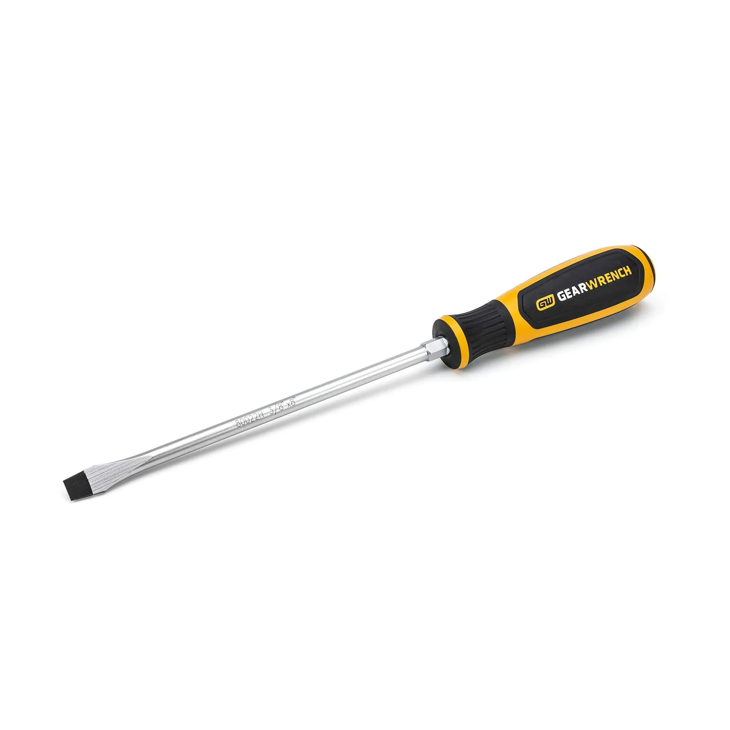 GearWrench - 80022H - Dual Material Slotted Screwdriver 3/8" x 8"