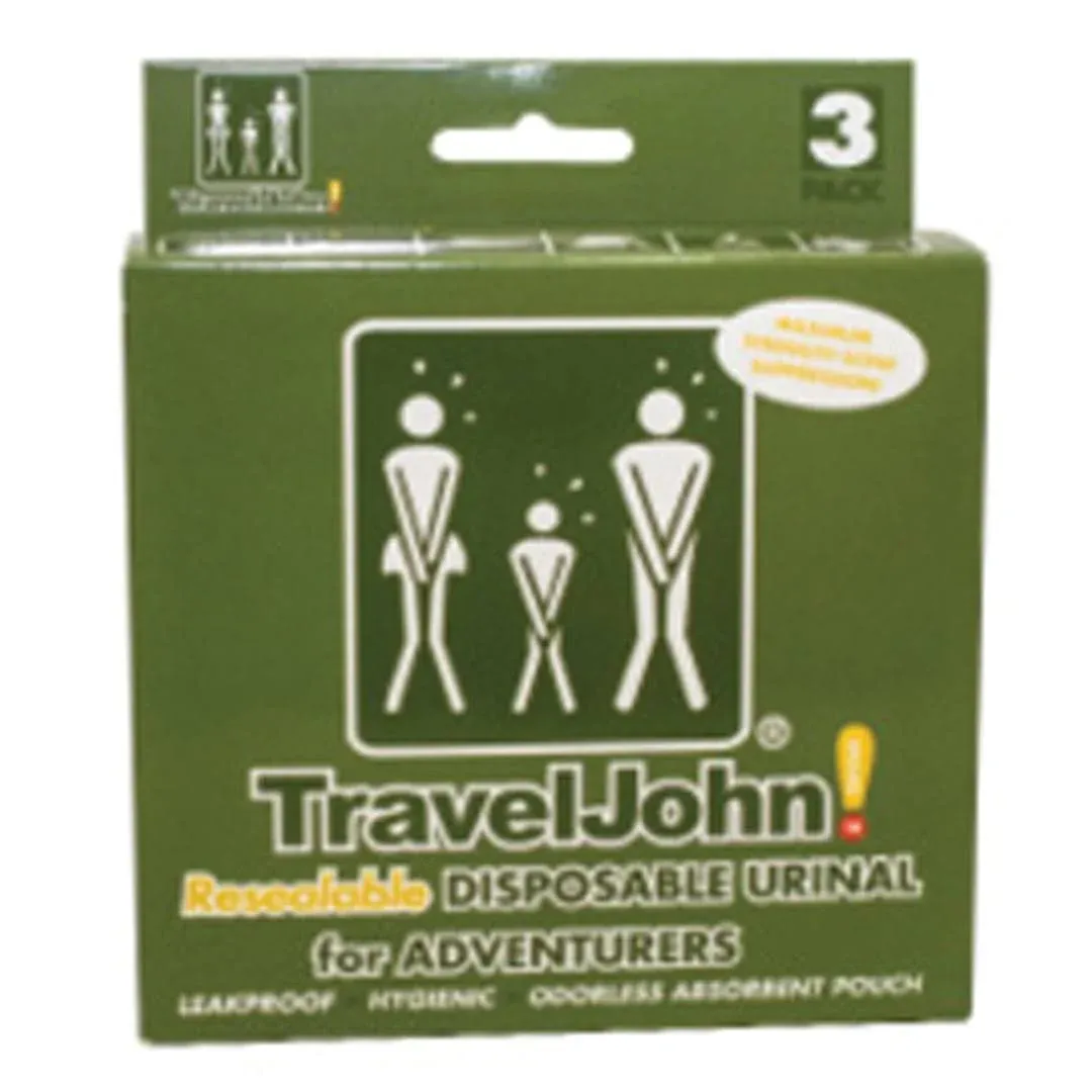 Travel John | Disposable Urinals, 3 Pack