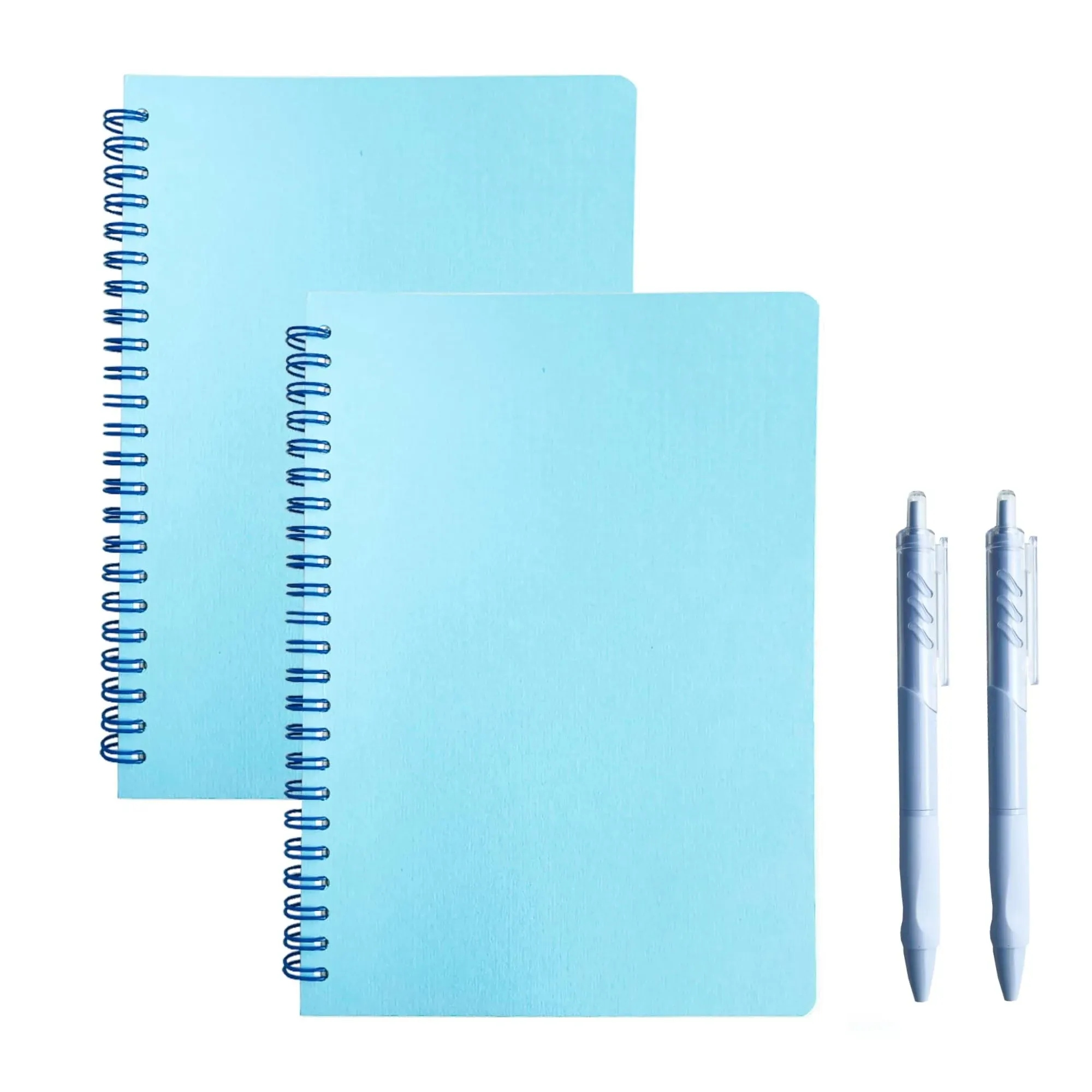 YADUO Dot Grid Notebooks 2 Pack, Bullet Dotted Journals with Thick A5, Blue 