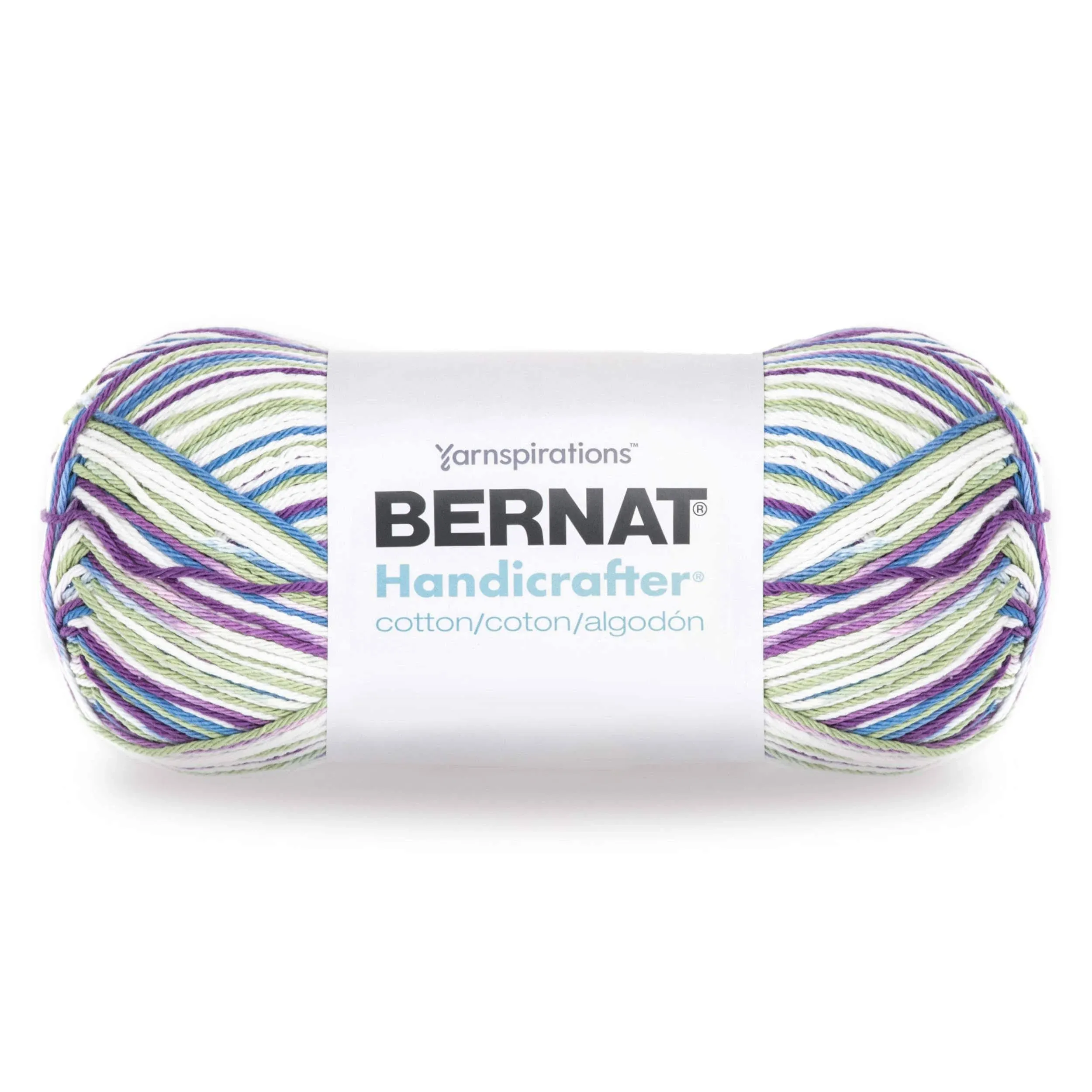 Bernat Handicrafter Cotton Big Ball Fruit Punch Yarn - 2 Pack of 340g/12oz - Cotton - 4 Medium (Worsted) - 608 Yards - Knitting/Crochet