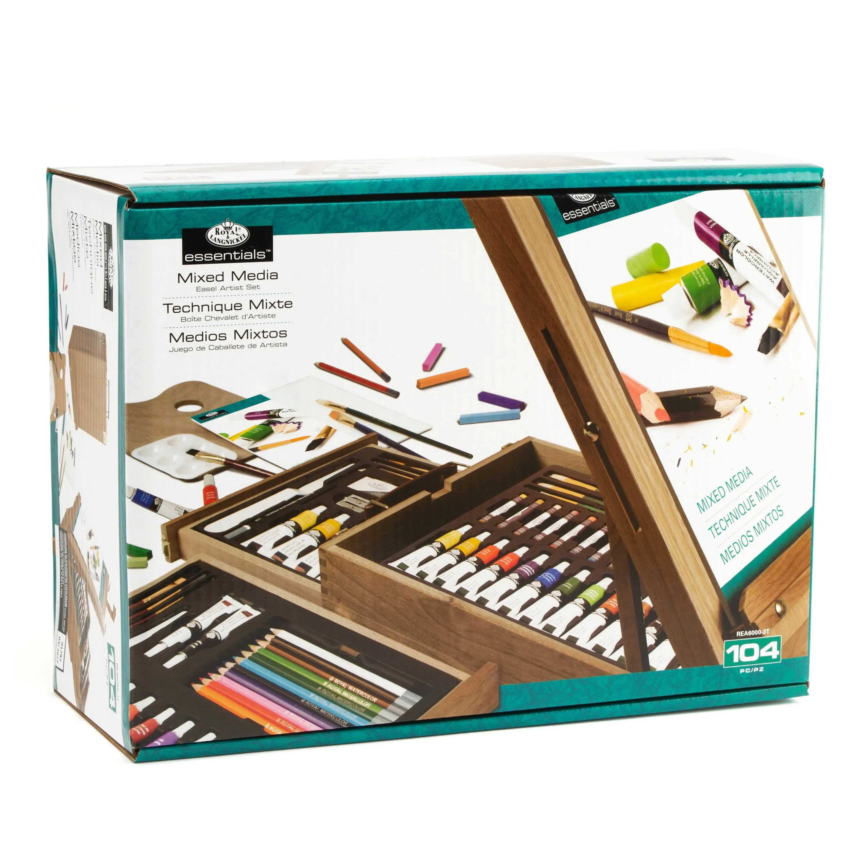 Royal & langnickel all media easel artist gift set (104 pieces)