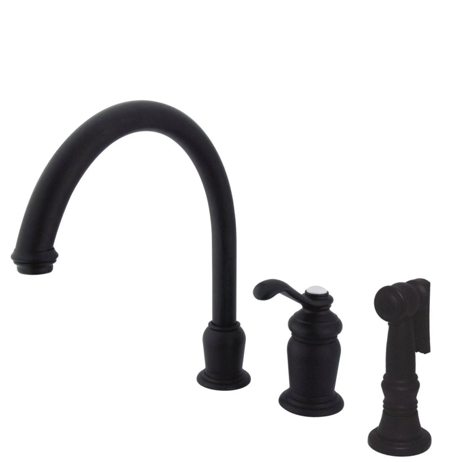 Kingston Brass KS7821TLBS Templeton Single-Handle Widespread Kitchen Faucet ...