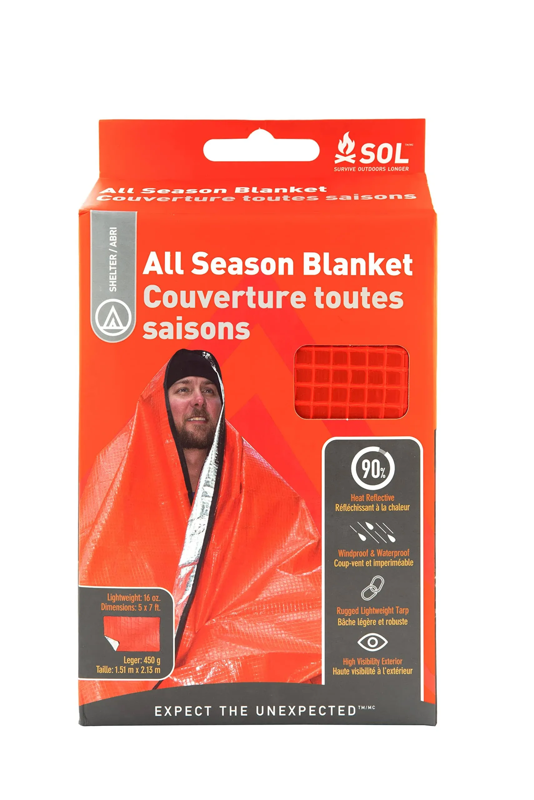 Bedspreads & Blankets; Type: Blanket ; Color: Orange ; Material: Aluminized Polyethylene ; Overall L