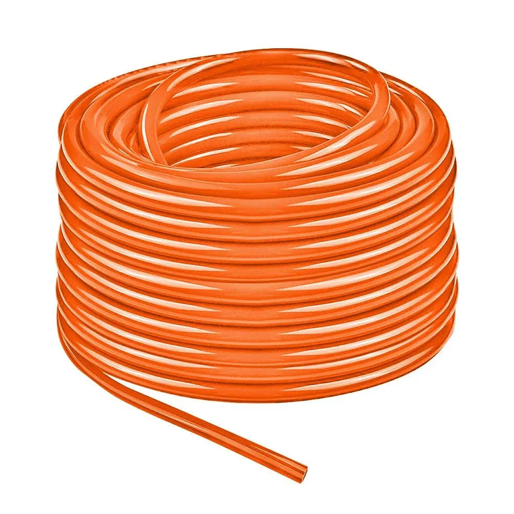 Pneumatic Tubing Pipe 10mm X 6.5mm Orange 291ft/89meter Air Compressor Pu Hose L