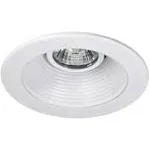 Nicor Lighting 4-in White Baffle Recessed Light Trim | 14002