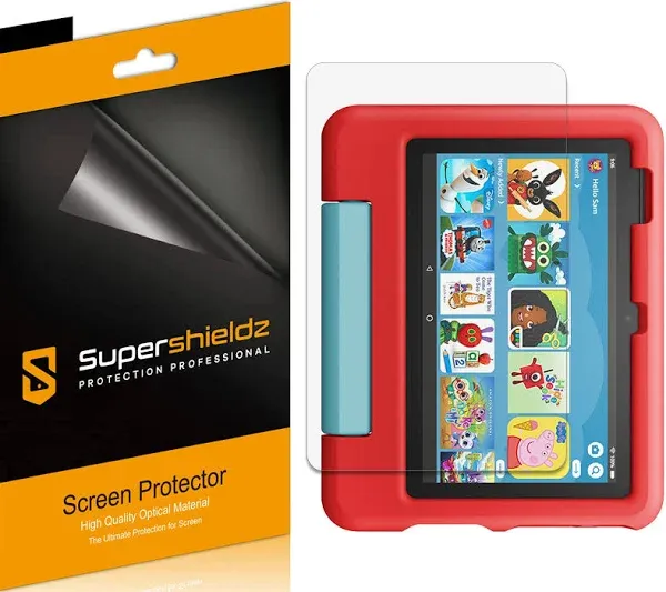 3X Supershieldz Clear Screen Protector Saver for Fire 7 Kids (12th Gen, 2022)