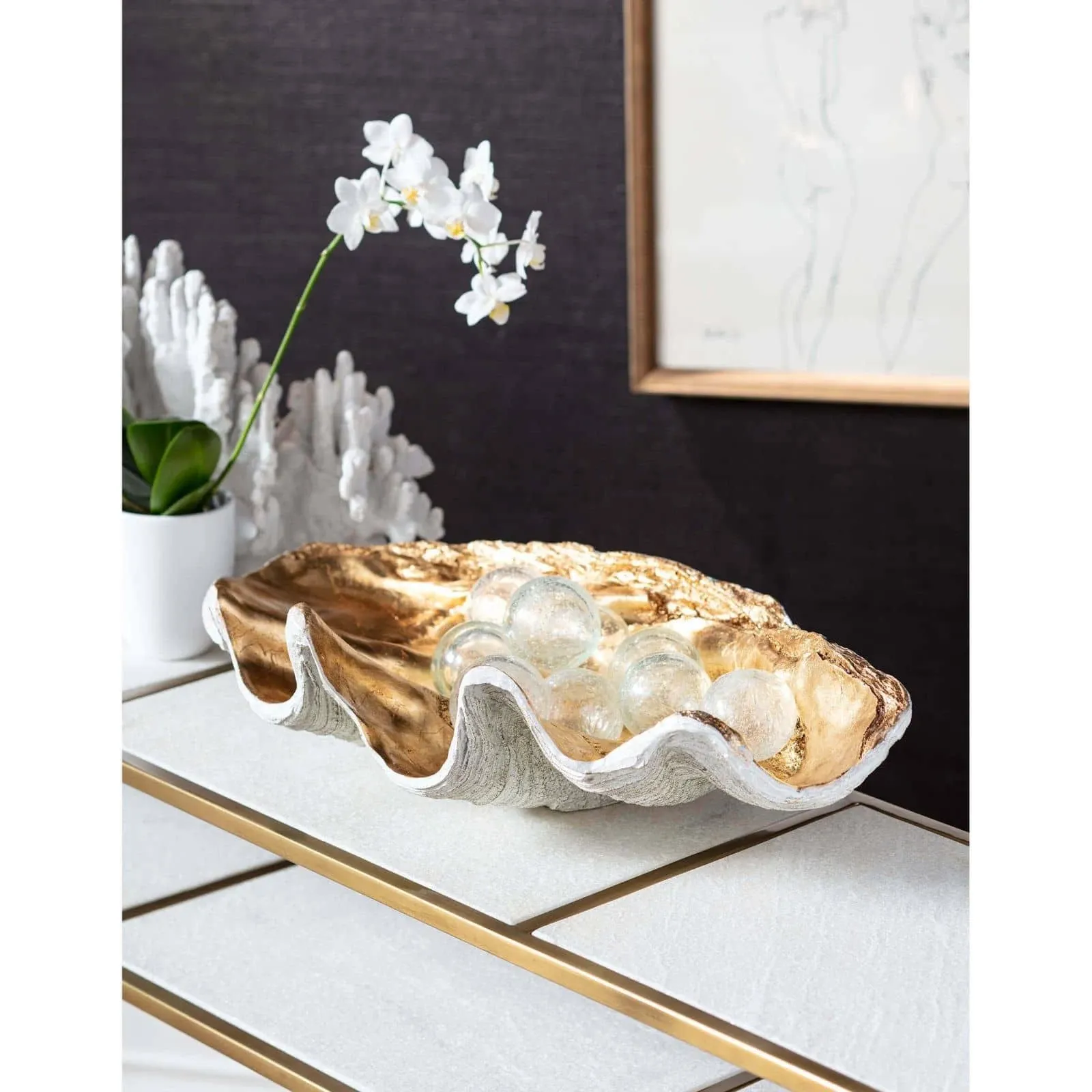 Regina Andrew Golden Clam Bowl (Large)