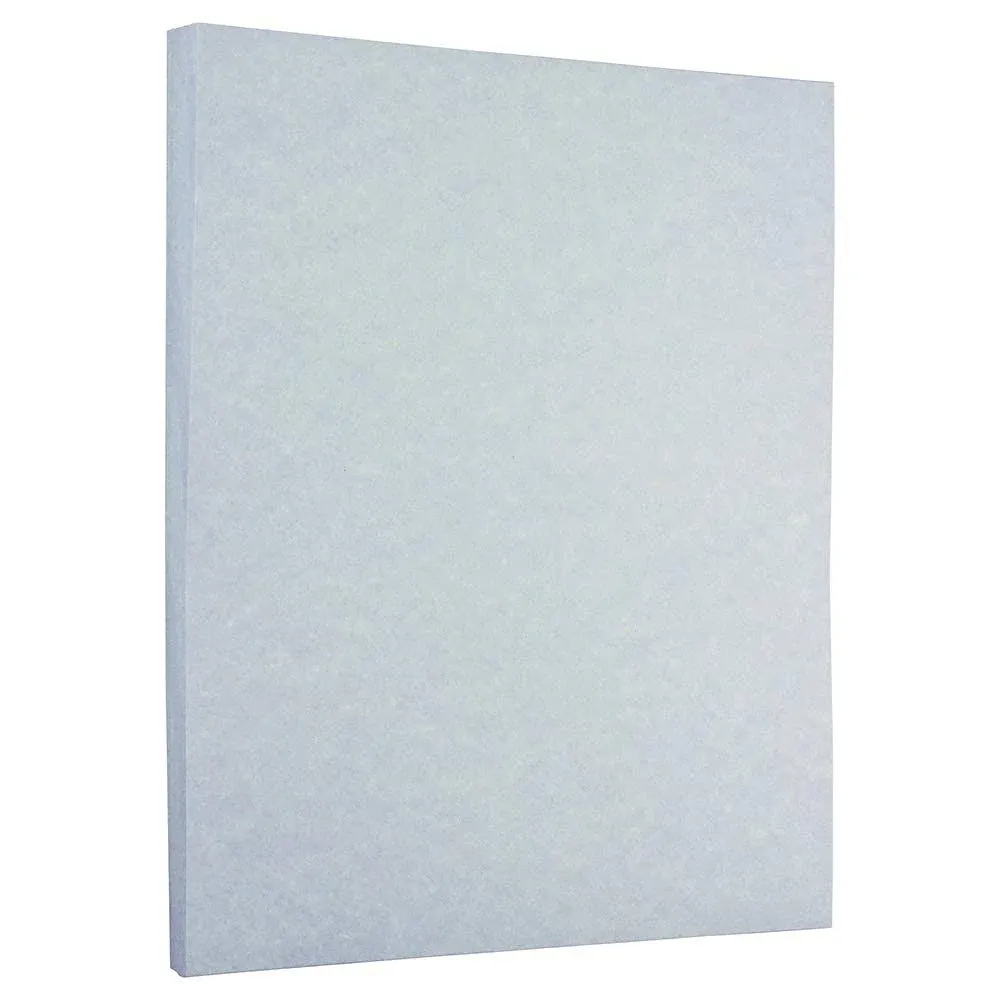 Jam Paper Parchment 24lb Paper - 8.5 x 11 Letter - Blue Recycled - 50 Sheets/Pack