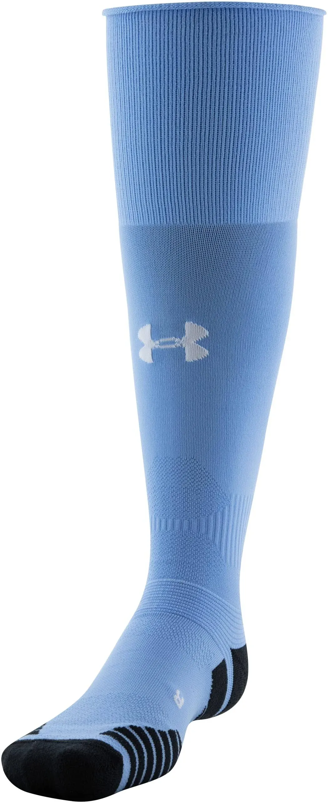 Under Armour UA Team Over-The-Calf Socks Carolina Blue Mens Size 7-8.5 .