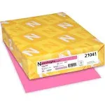 Astrobrights Color Cardstock, 65lb, 8.5 x 11, Pulsar Pink, 250/Pack