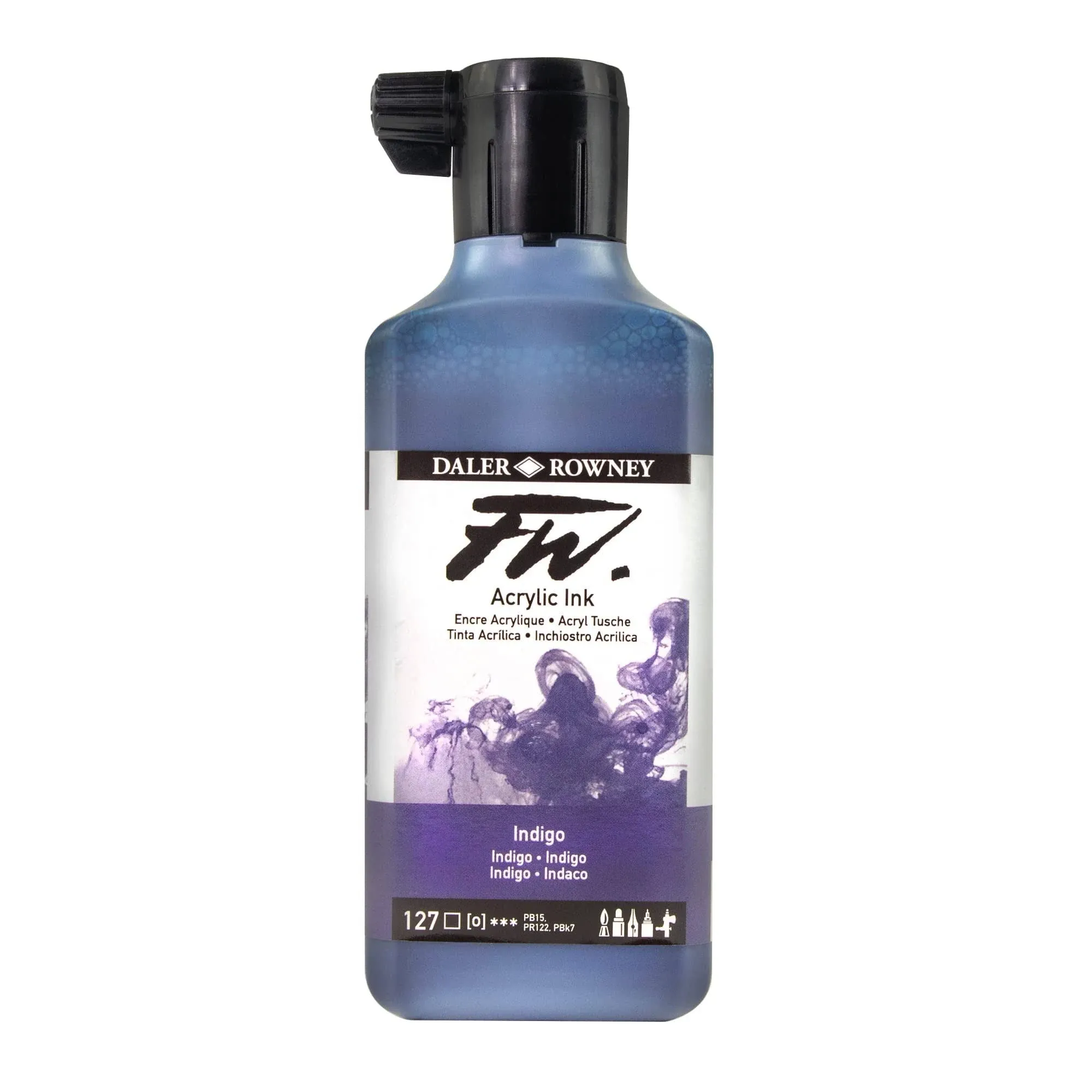 Dixon Tic/ DALER/LYRA/DAS D160181127 FW Liquid Acrylic Ink 6oz Indigo