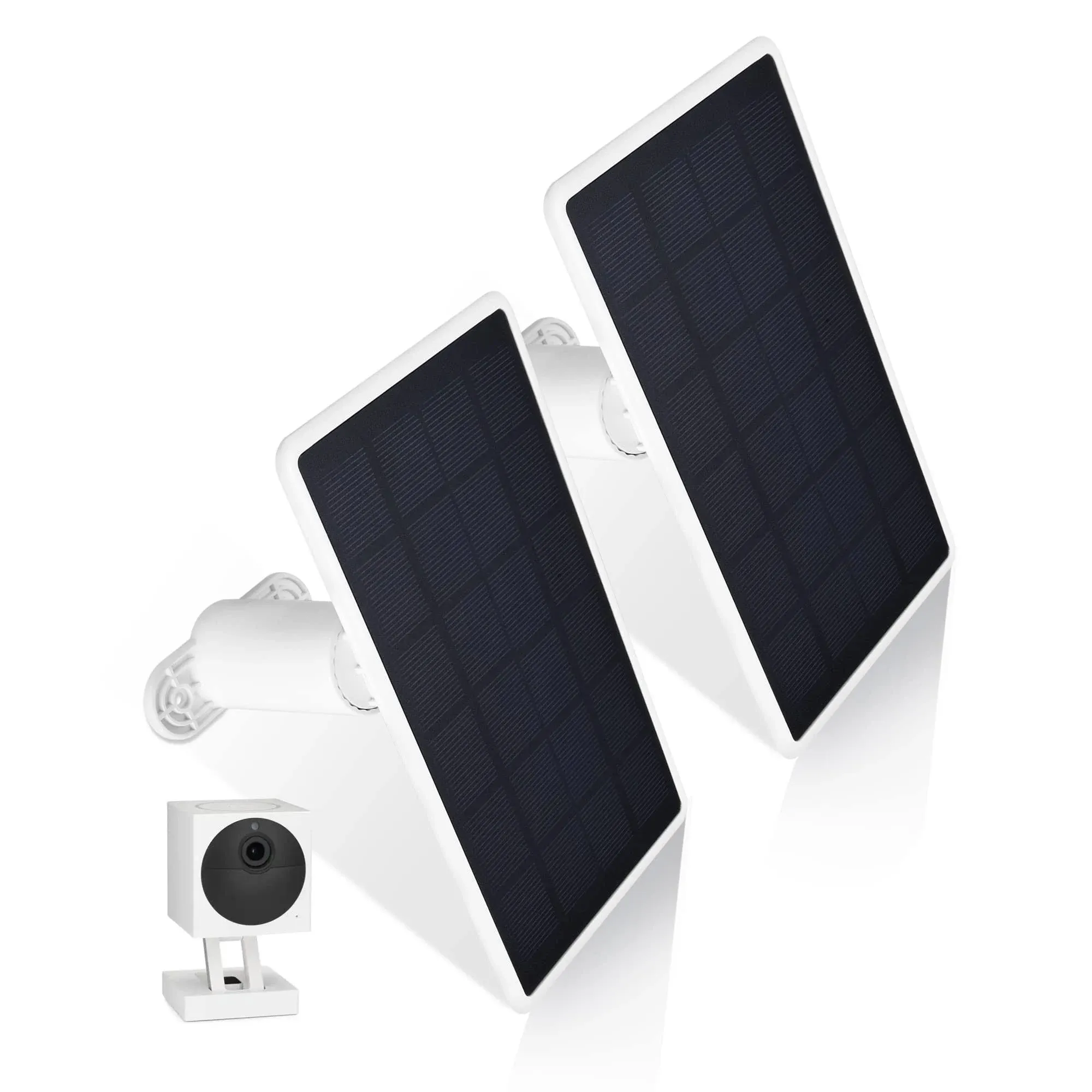 Wasserstein Solar Panel for Wyze Cam Outdoor (2 Pack,White)(Ca<wbr/>mera NOT Included)