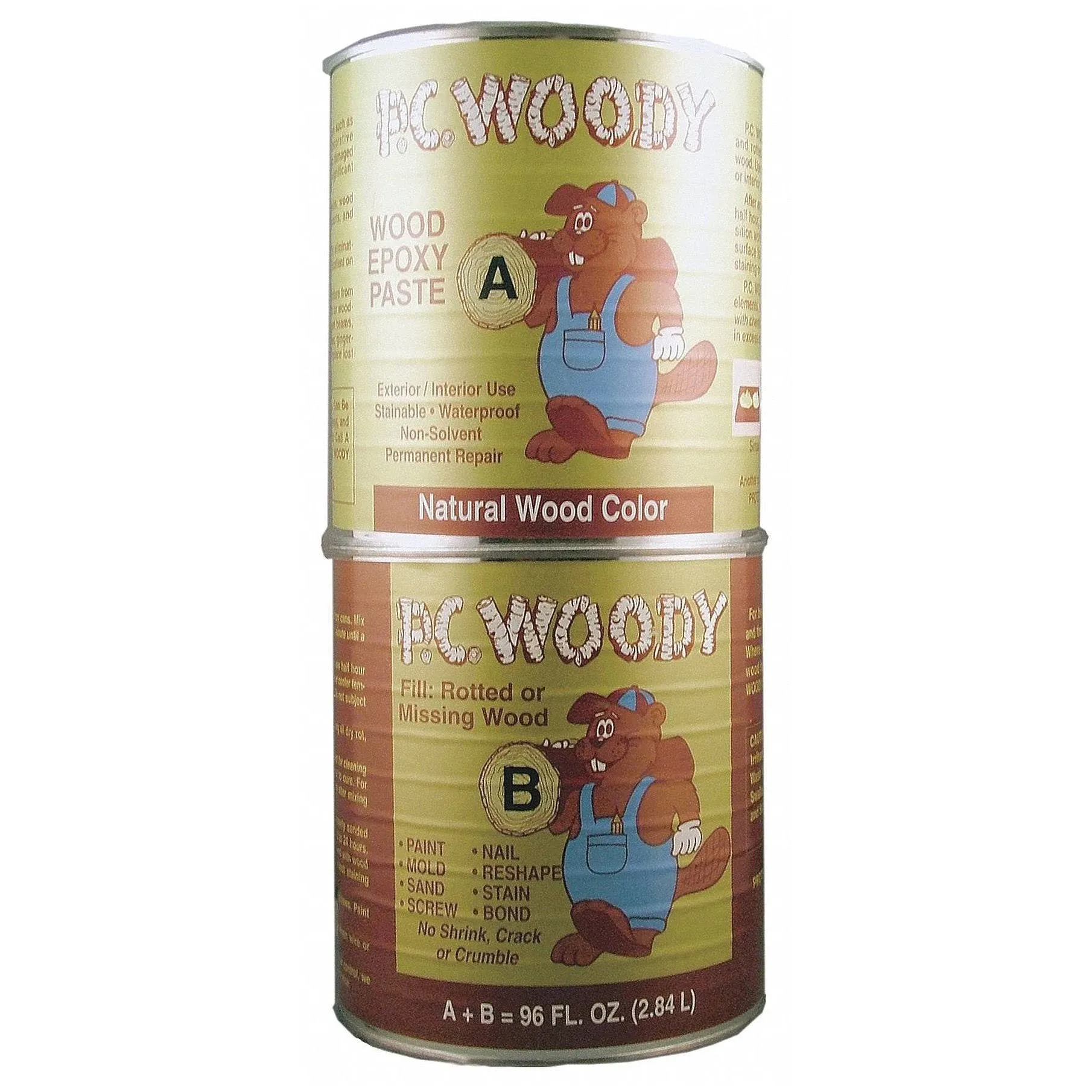 Protective Coating 128336 96 Oz Woody Wood Epoxy Paste