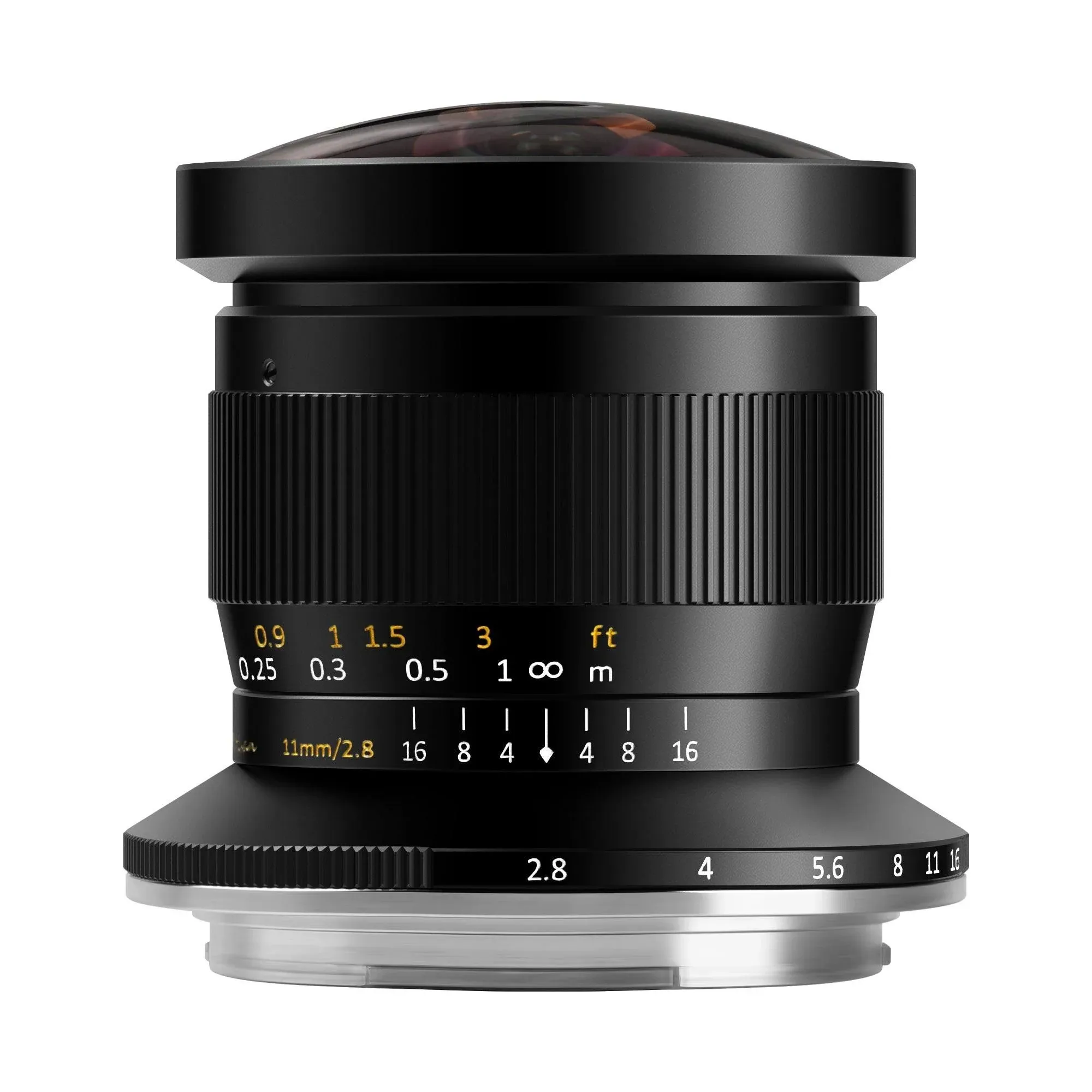 TTArtisan 11mm f/2.8 Full Frame Fisheye Lens for Fuji GFX, Black