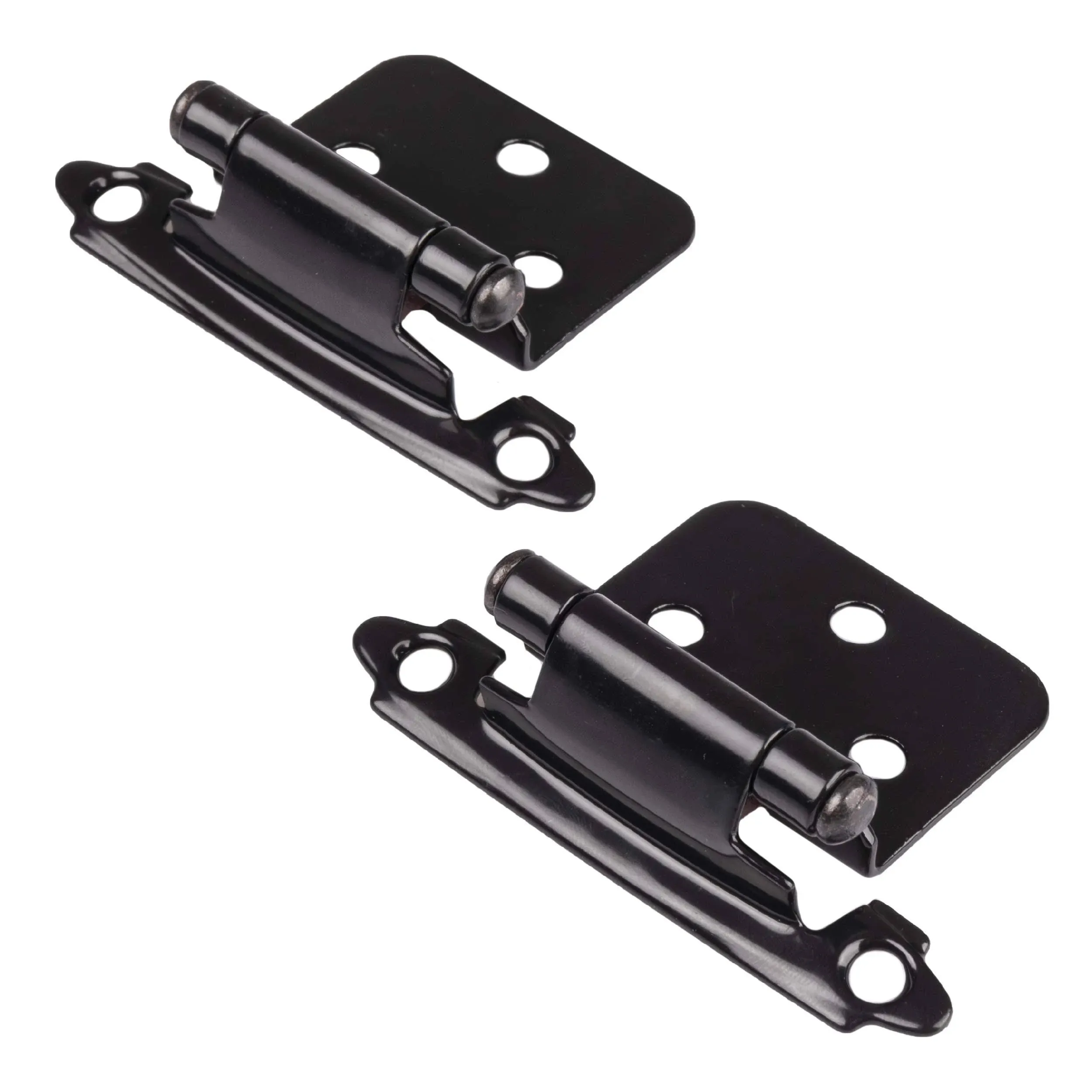 Self Closing Cabinet Hinges Black, 50 Pack