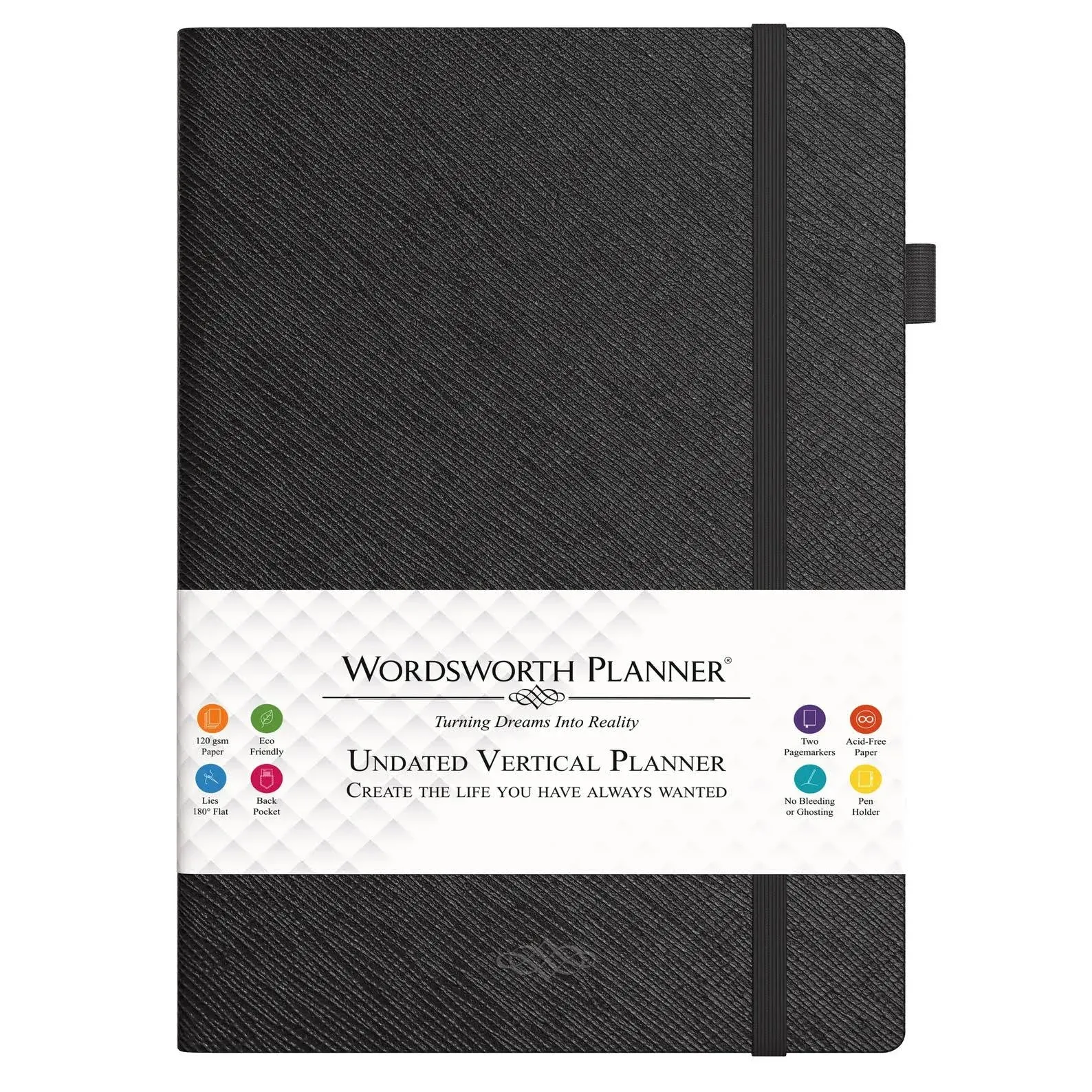 Undated Planner Weekly, Monthly - Hardcover - A5 Paper; 120GSM - Brown