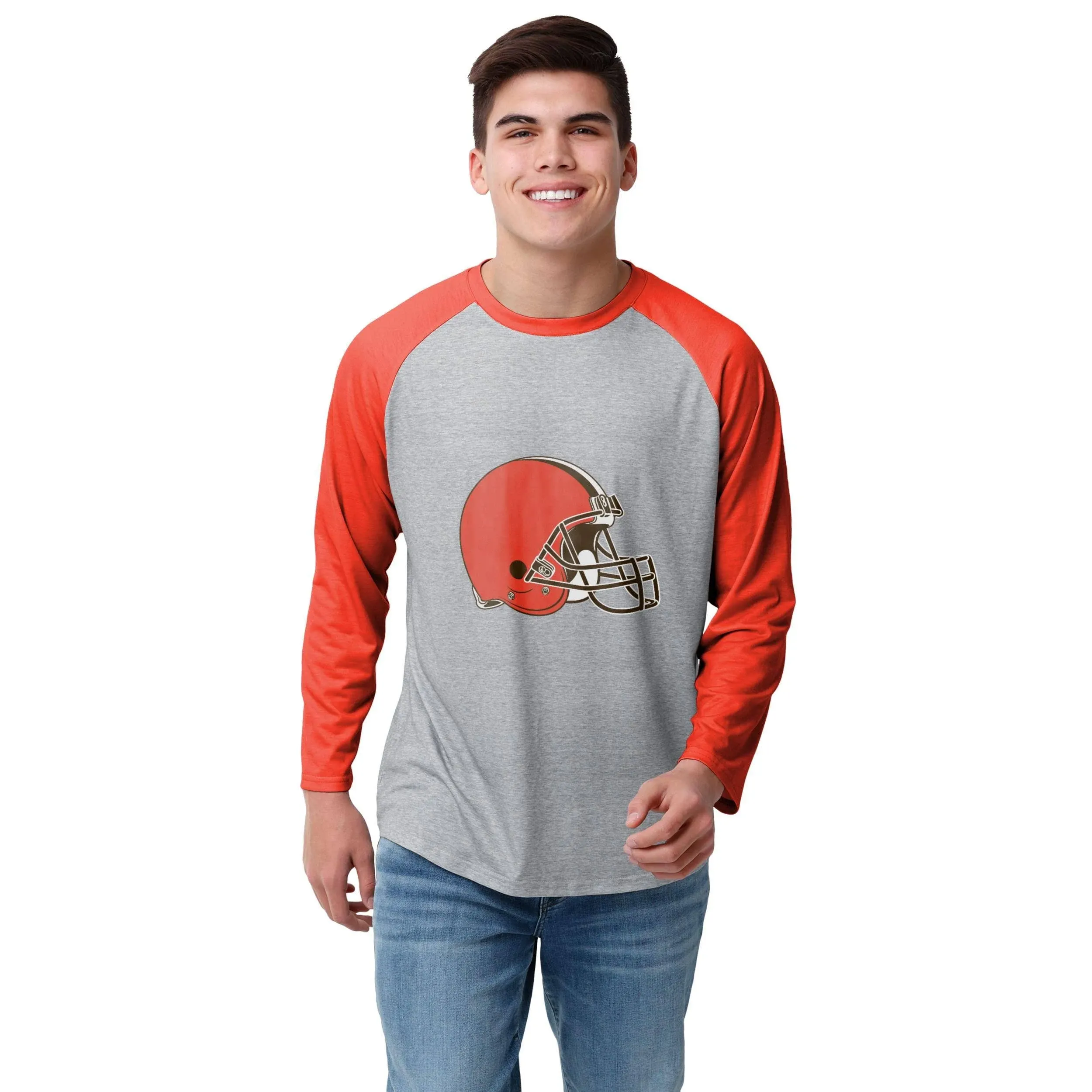 FOCO NFL Mens NFL Team Logo Raglan T-Shirt