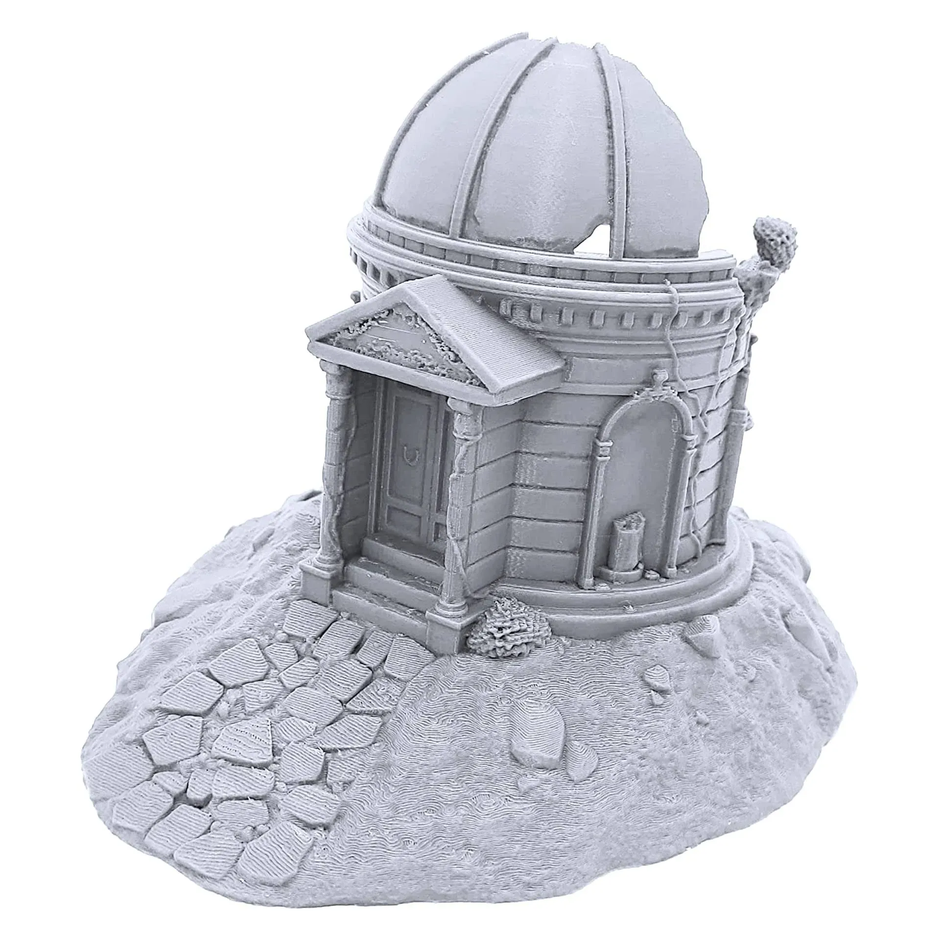 EnderToys Rounded Hallowed Mausoleum by Printable Scenery, 3D Printed Tabletop RPG Scenery and Wargame Terrain 28mm Miniatures