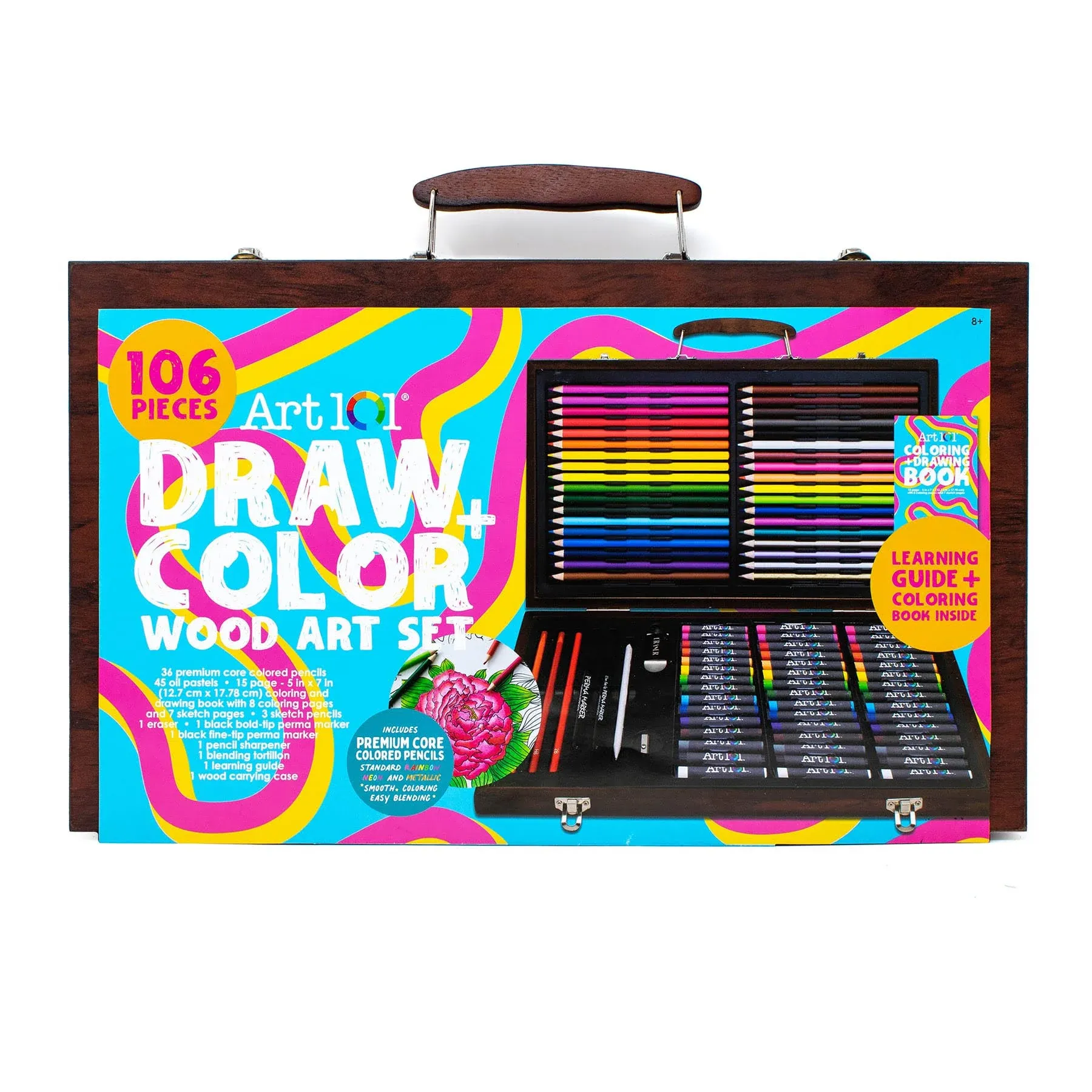 Draw & Color Wood Art Set