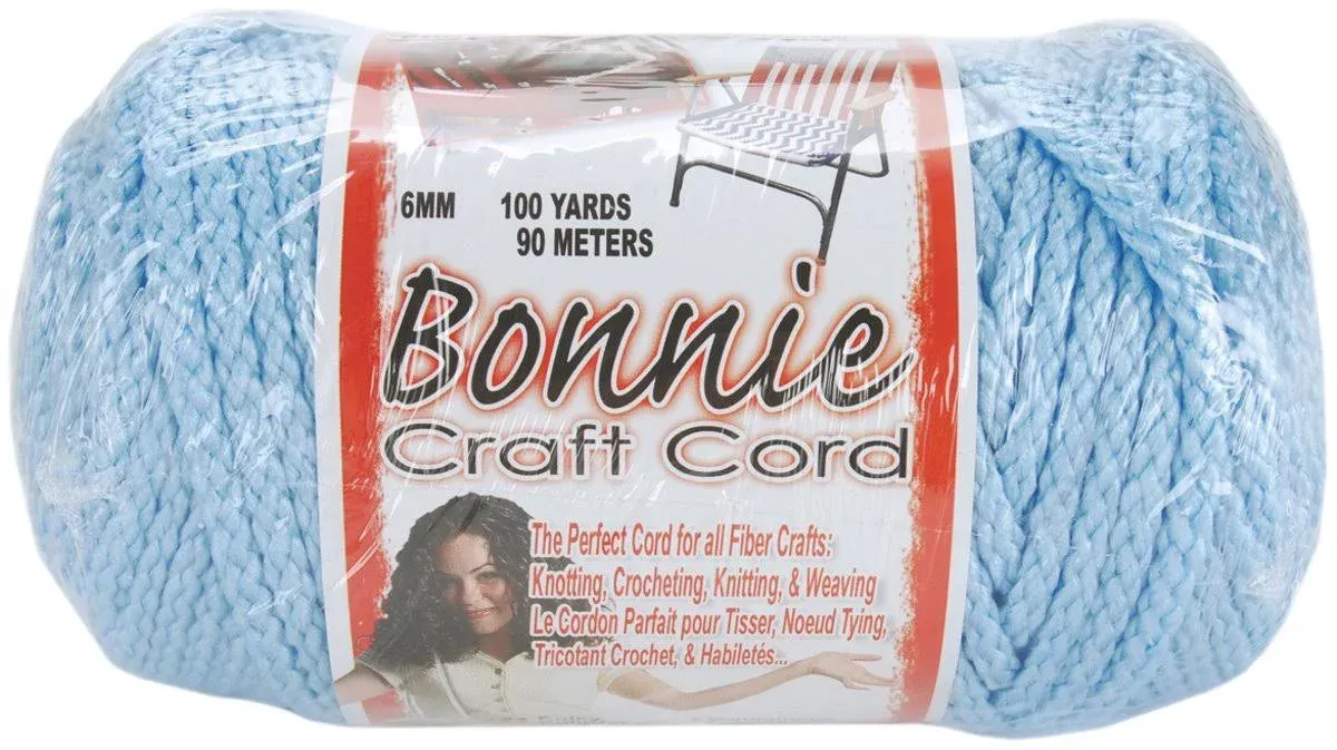 Pepperell Bonnie Macrame Craft Cord 6mmX100yd (Sky Blue)