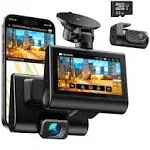 iZEEKER 4K Dash Cam Front and Rear Wi-Fi GPS, Real 4K+1080P Dual Dash Camera ...