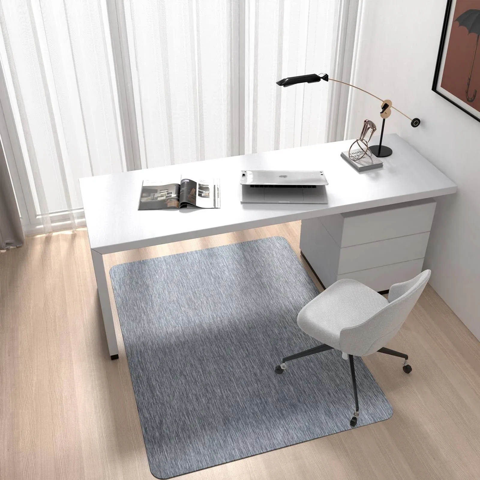 Placoot Chair Mat for Hardwood & Tile Floor, 36" x 48" Office Chair Mat for ...