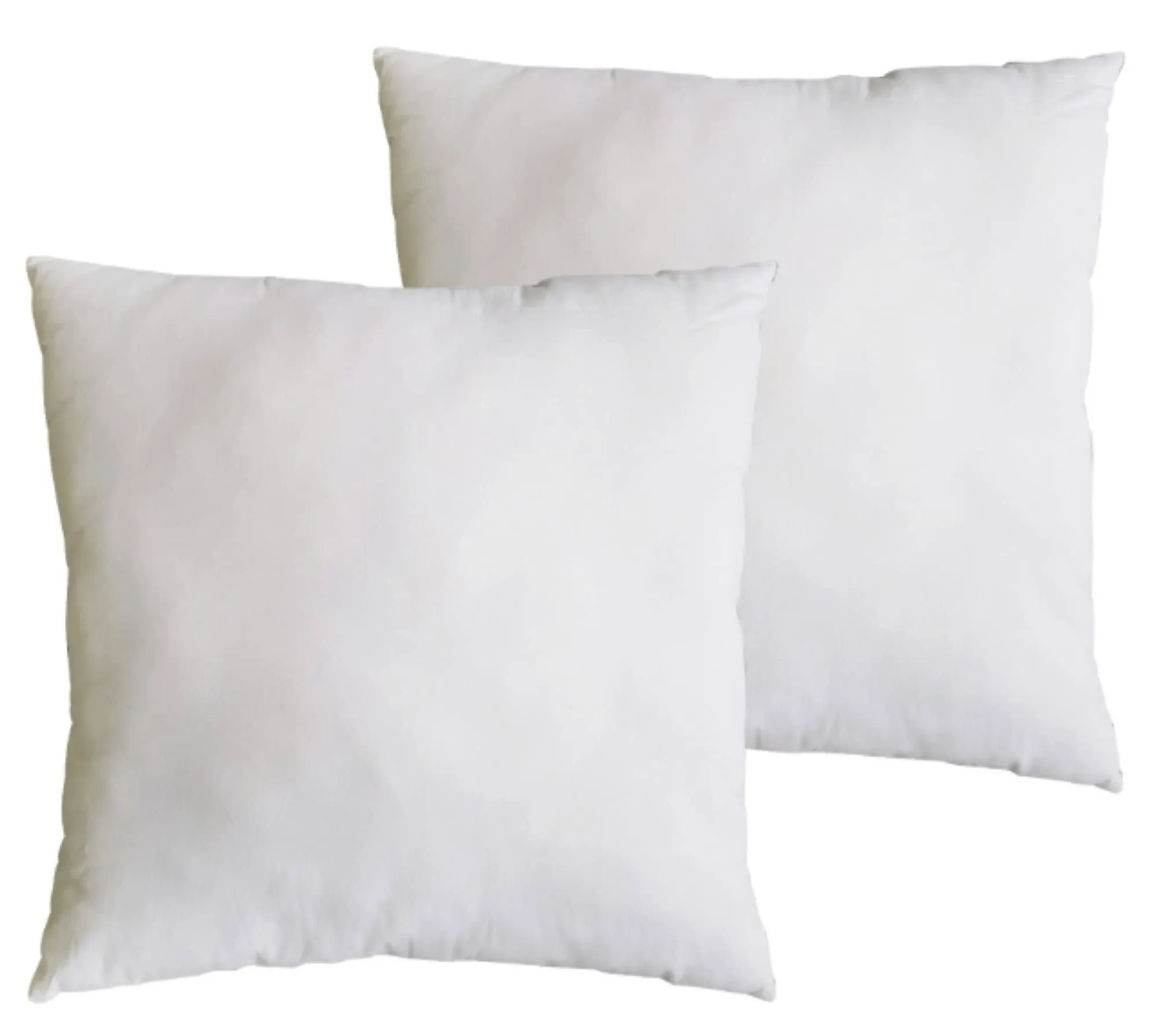 Southern Textiles Throw Pillow Inserts Premium 100% Cotton Sateen 12",18",20",22",24",26",28"& 30"-2pks