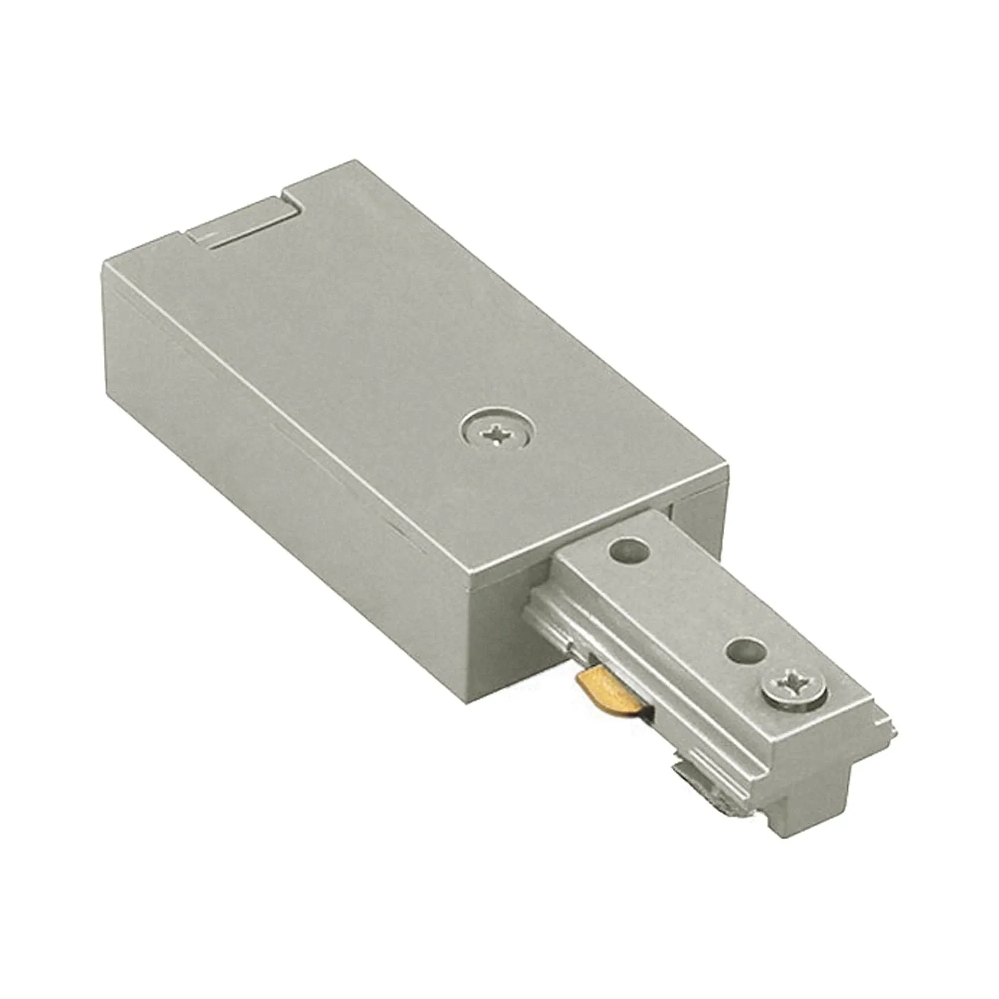 WAC Lighting LLE-BN L-Track Live End Connector In Brushed Nickel