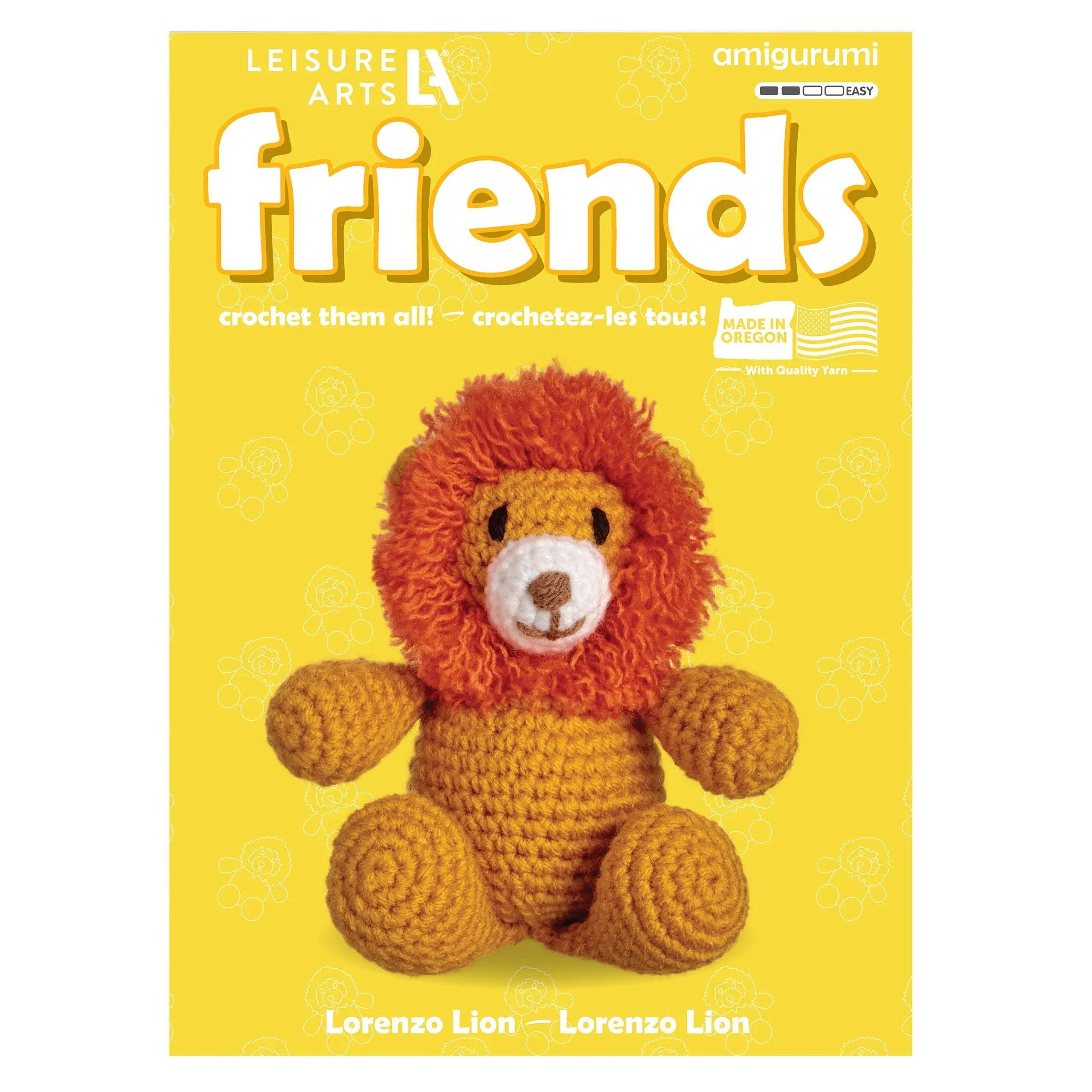 Leisure Arts Amigurumi Lion Crochet Kit