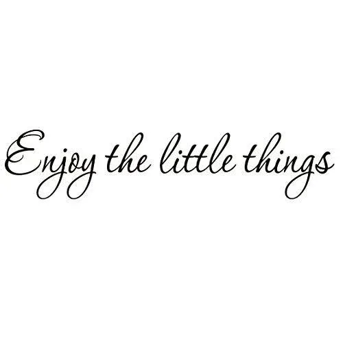 VWAQ Enjoy the Little Things Vinyl Wall Decal Saying Family Room Quotes Sayings - Contemporary - Wall Decals - by VWAQ | Houzz