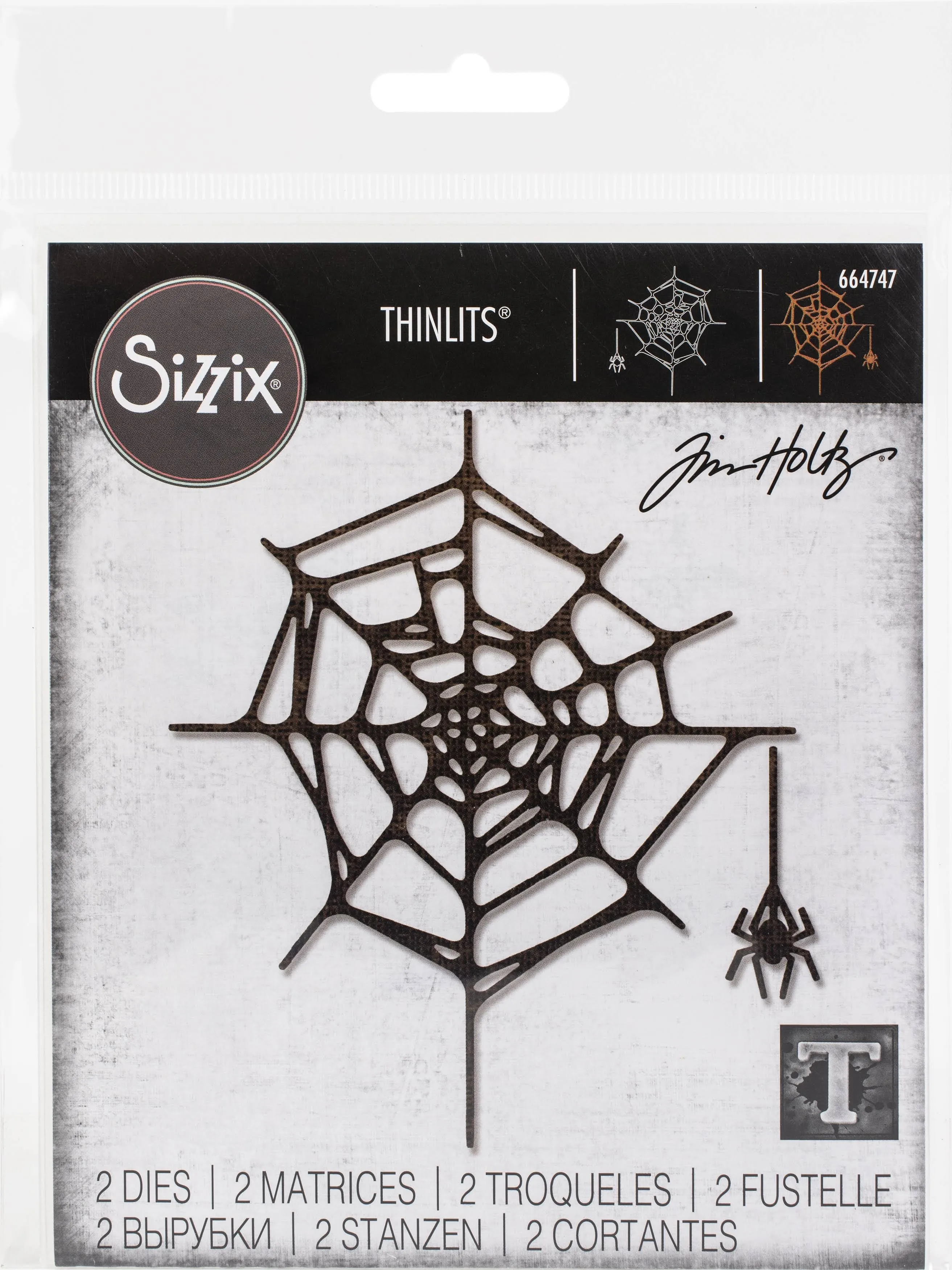 Sizzix Thinlits Die Set - Spider Web, 664747 by: Tim Holtz