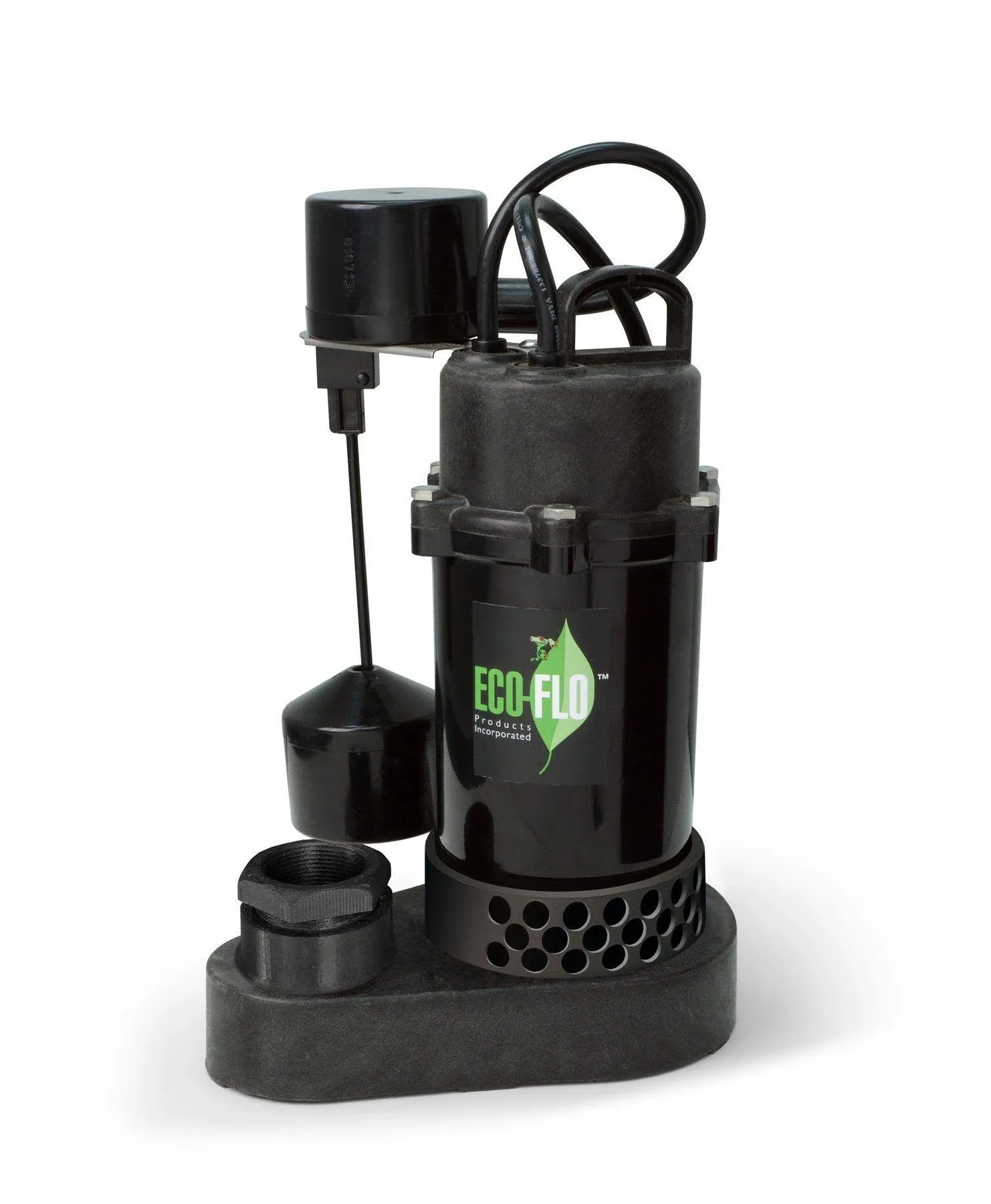 ECO-FLO SPP33V Sump Pump 1/3 HP 3600 gph Thermoplastic Vertical Float Switch AC Submersible