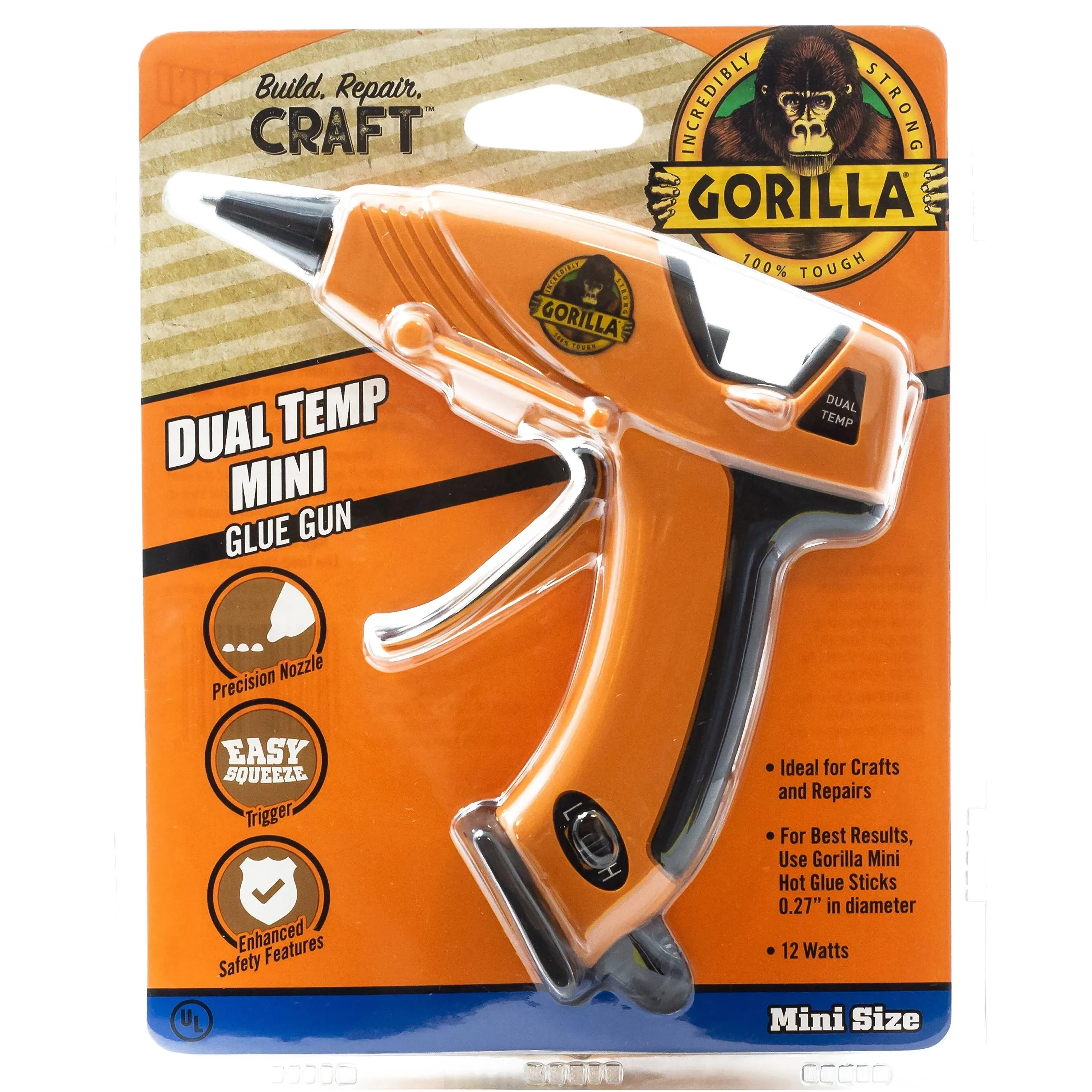 Gorilla Dual Temp Mini Hot Glue Gun Kit