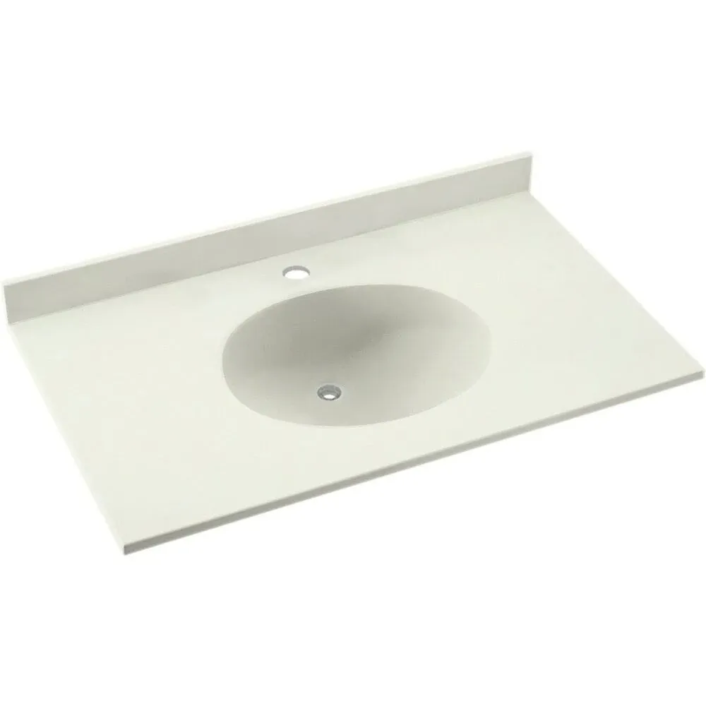 Swanstone VT02231.018 Ellipse 22 x 31 Single Bowl Vanity Top in Bisque