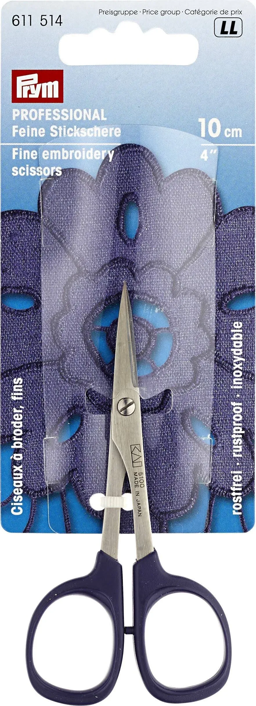 Prym Professional Embroidery Scissors, 10cm