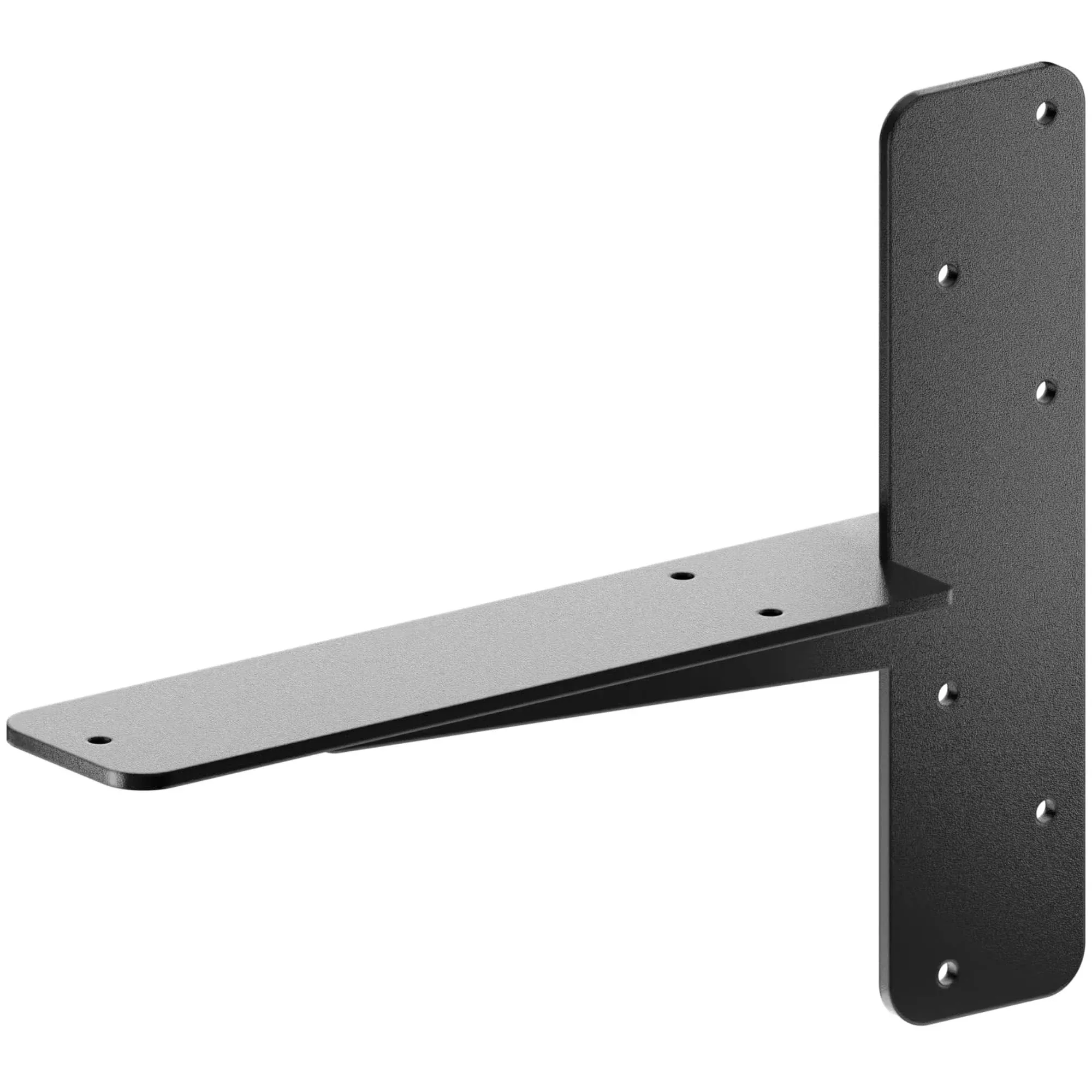 11 in. L Black Steel Heavy Duty Floating Granite Bracket (1-Pack)