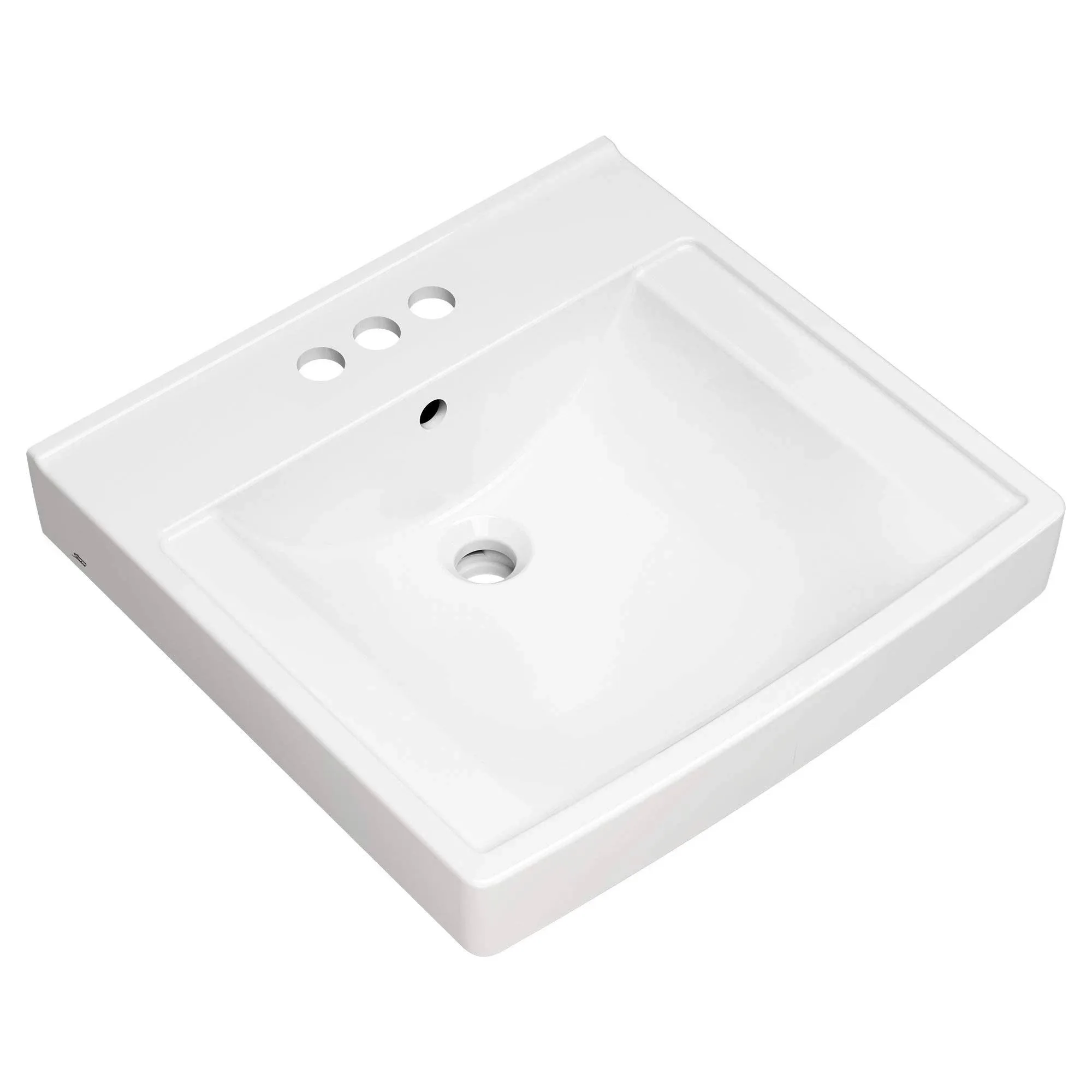 American Standard 9134004EC.020 Decorum Vitreous China Wall-Hung Vessel Sink with 4 in. Centerset Faucet Holes, White