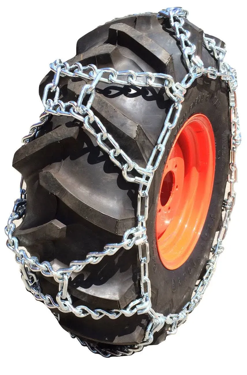 Snow Chains 17.5L-24, 17.5L 24 Duo Grip Tractor Tire Chains Set of 2