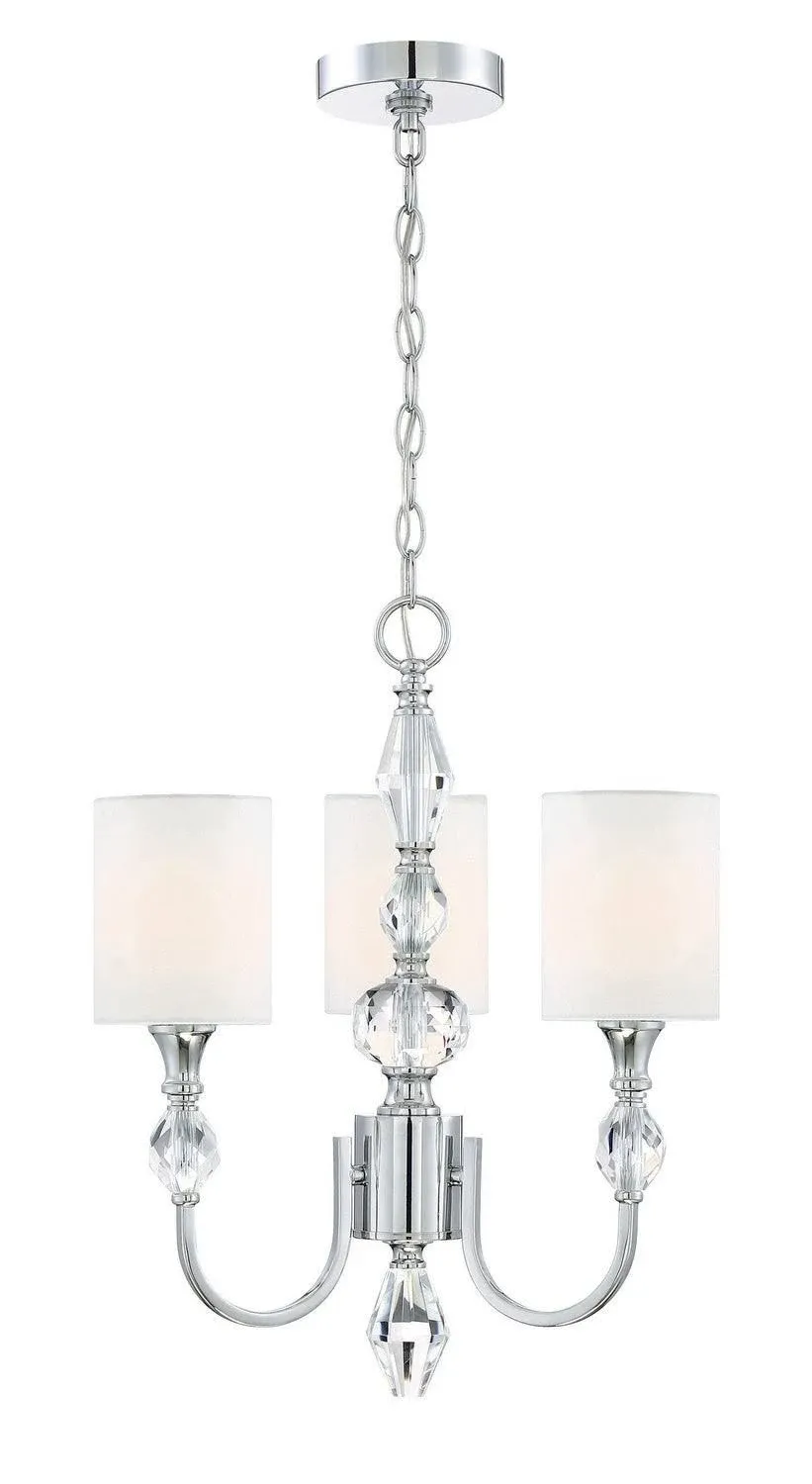 Designers Fountain 89983-CH Evi 3 Light Chandelier