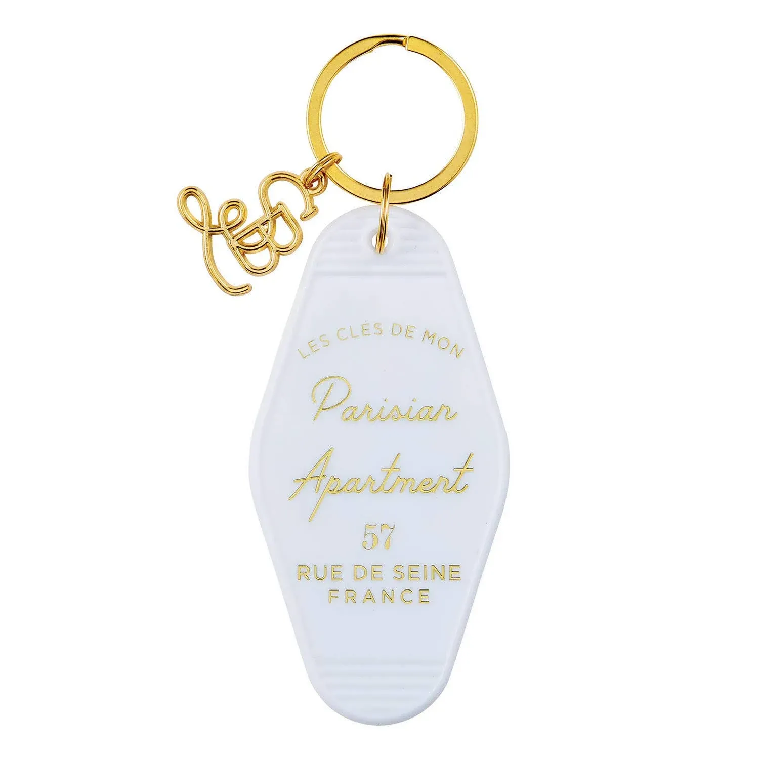 Parisian\u205fApartment Motel Keychain in White