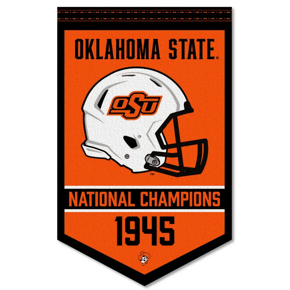 Oklahoma State Cowboys Football National Champions Banner Flag