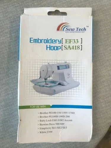 Sew Tech SA448 Embroidery Hoop for Brother Innovis XV8500D NQ1400E Dream Maker ...