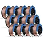 PGN Solid MIG Welding Wire - ER70S-6 .045 Inch - 10 Pound Spool - Mild Steel MIG Wire with Low Splatter and High Levels of Deoxidizers - For All Position Gas Welding