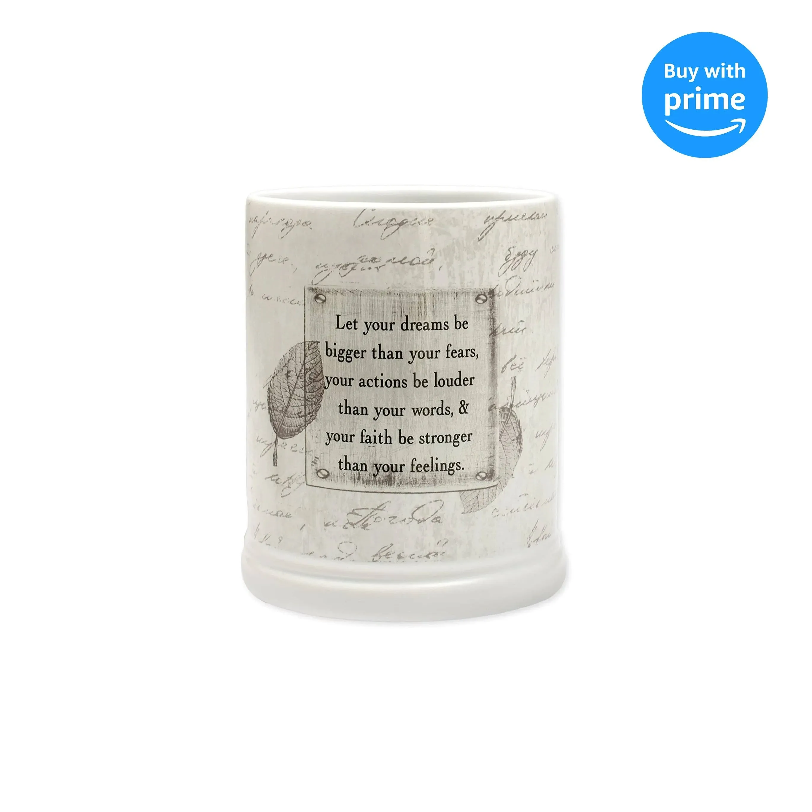 "Let Your Dreams be Bigger than Your Fears" Candle Jar Warmer - Contemporary - Candleholders - by New and Exciting Dicksons and Jozie B. | Houzz