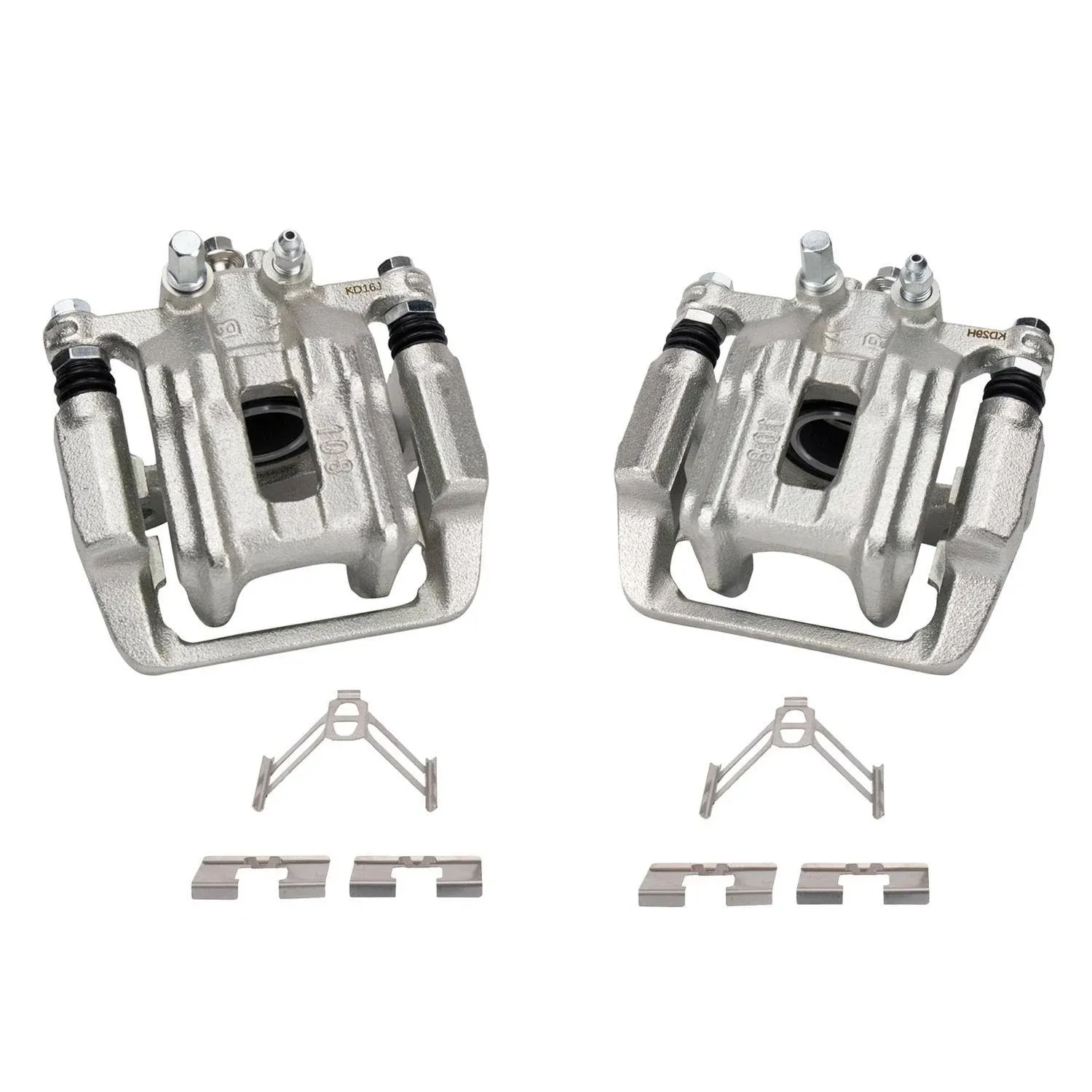 TRQ® CLA32400 - Rear Driver and Passenger Side 2-Piece Brake Caliper Set